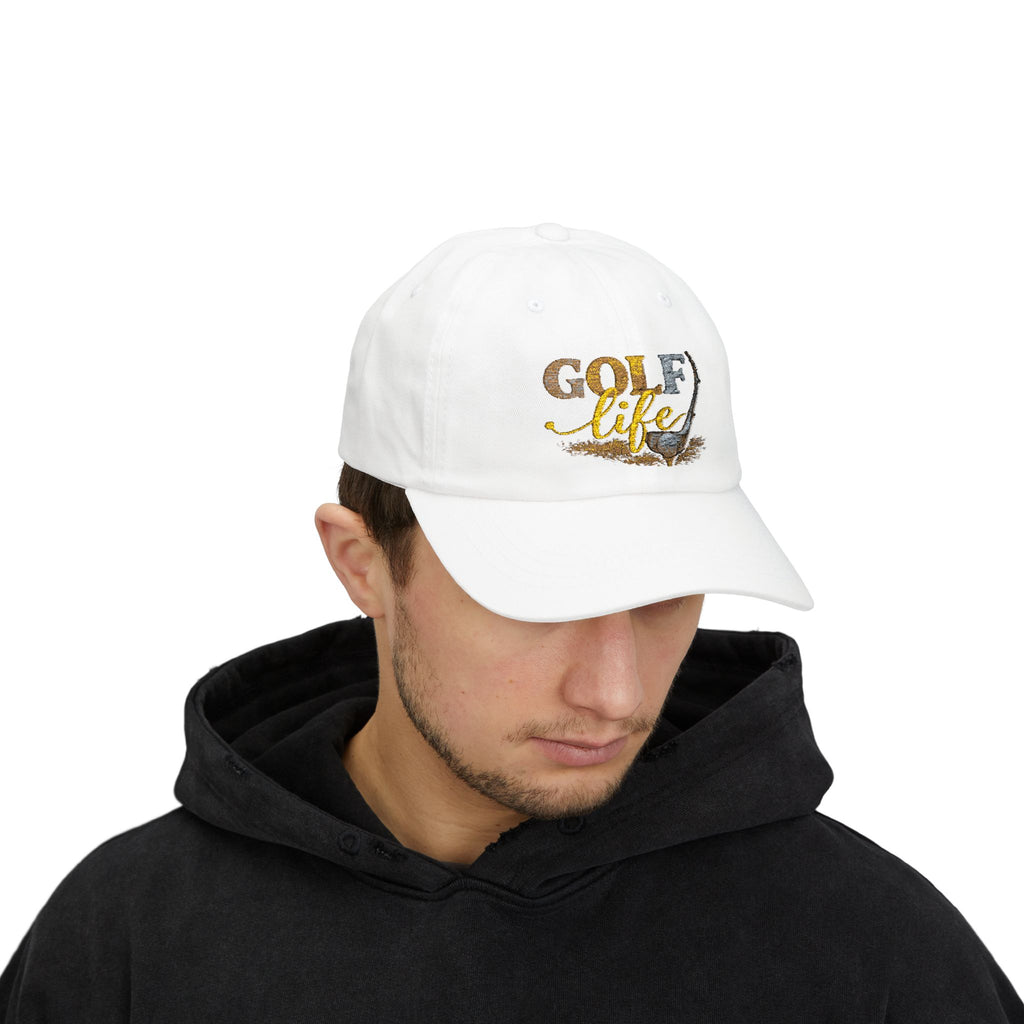 Golf Life Dad Cap — Embroidered Golf Club & Ball Hat