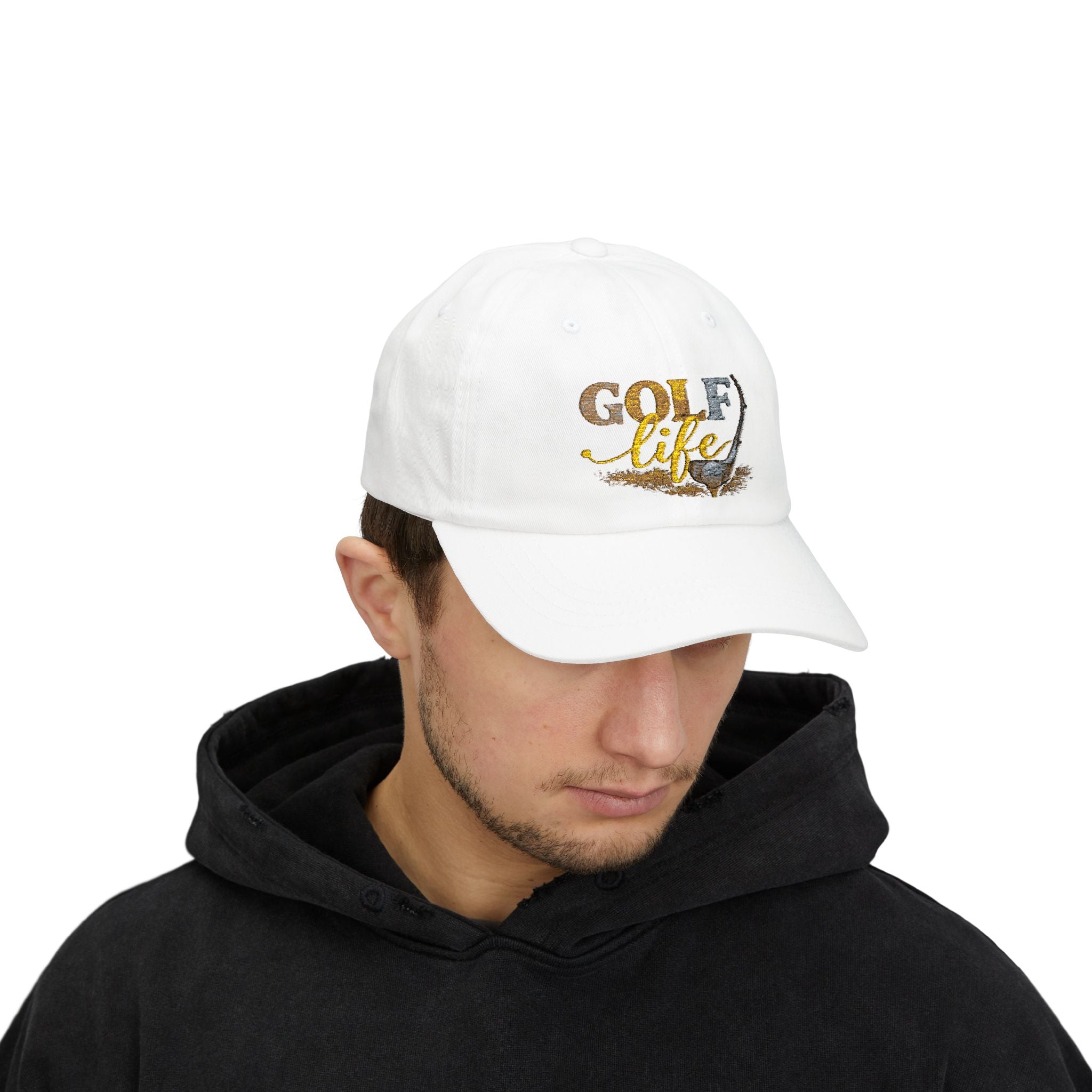 Golf Life Dad Cap — Embroidered Golf Club & Ball Hat