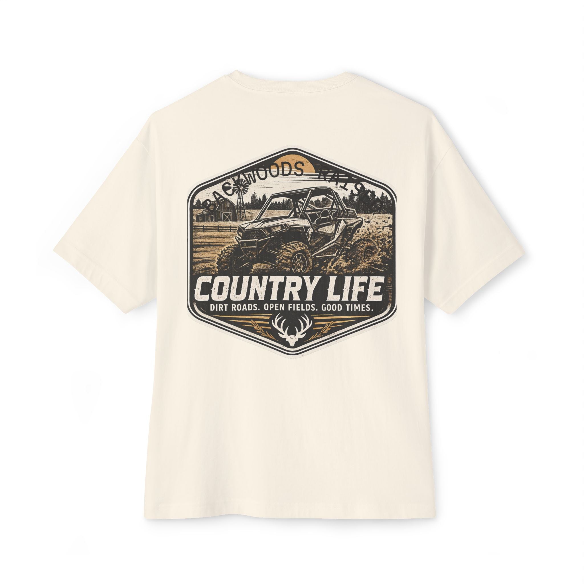 Country Life Tee — "Backwoods Raised" Graphic Shirt