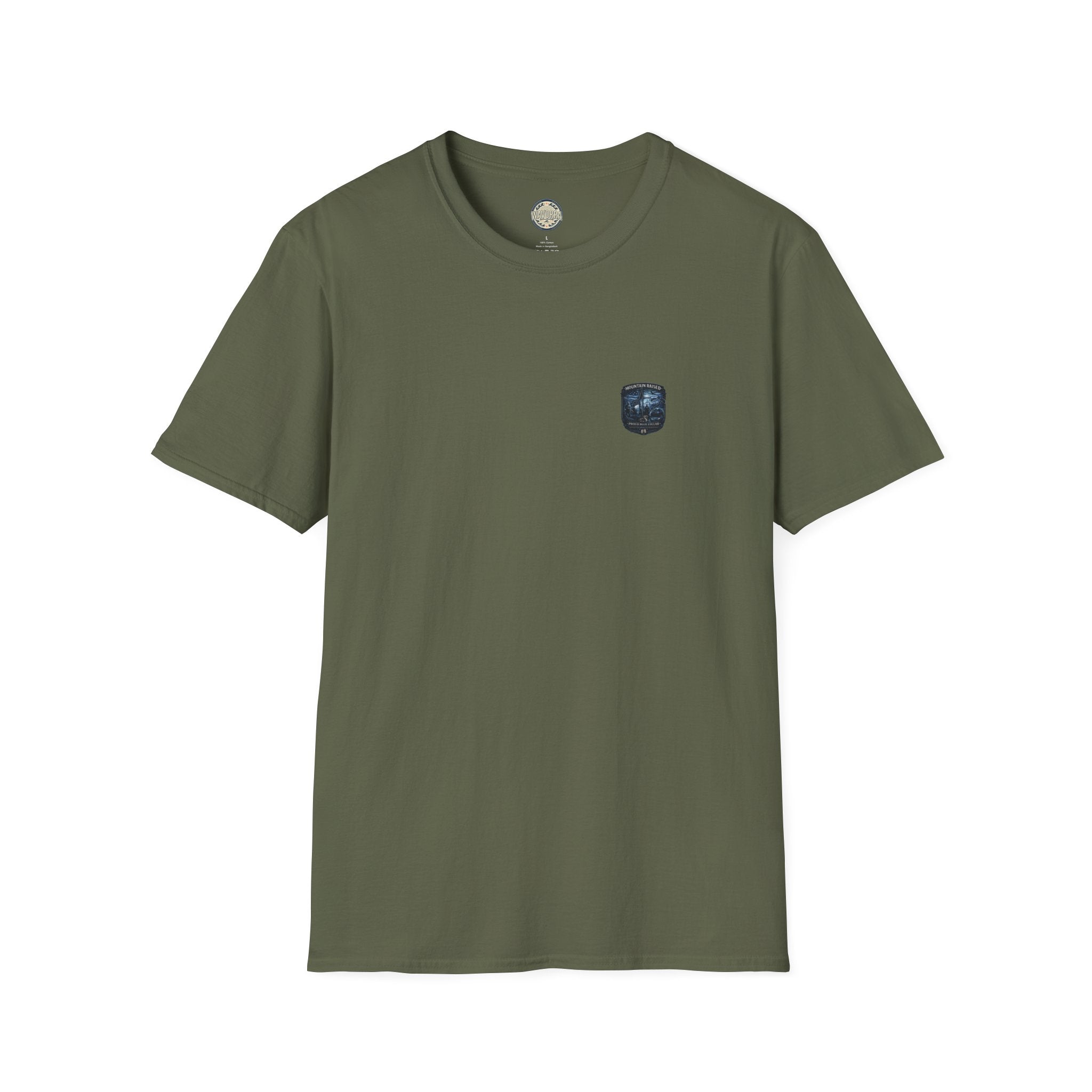 Mountain Raised T-Shirt — Proud Blue Collar Workwear Graphic