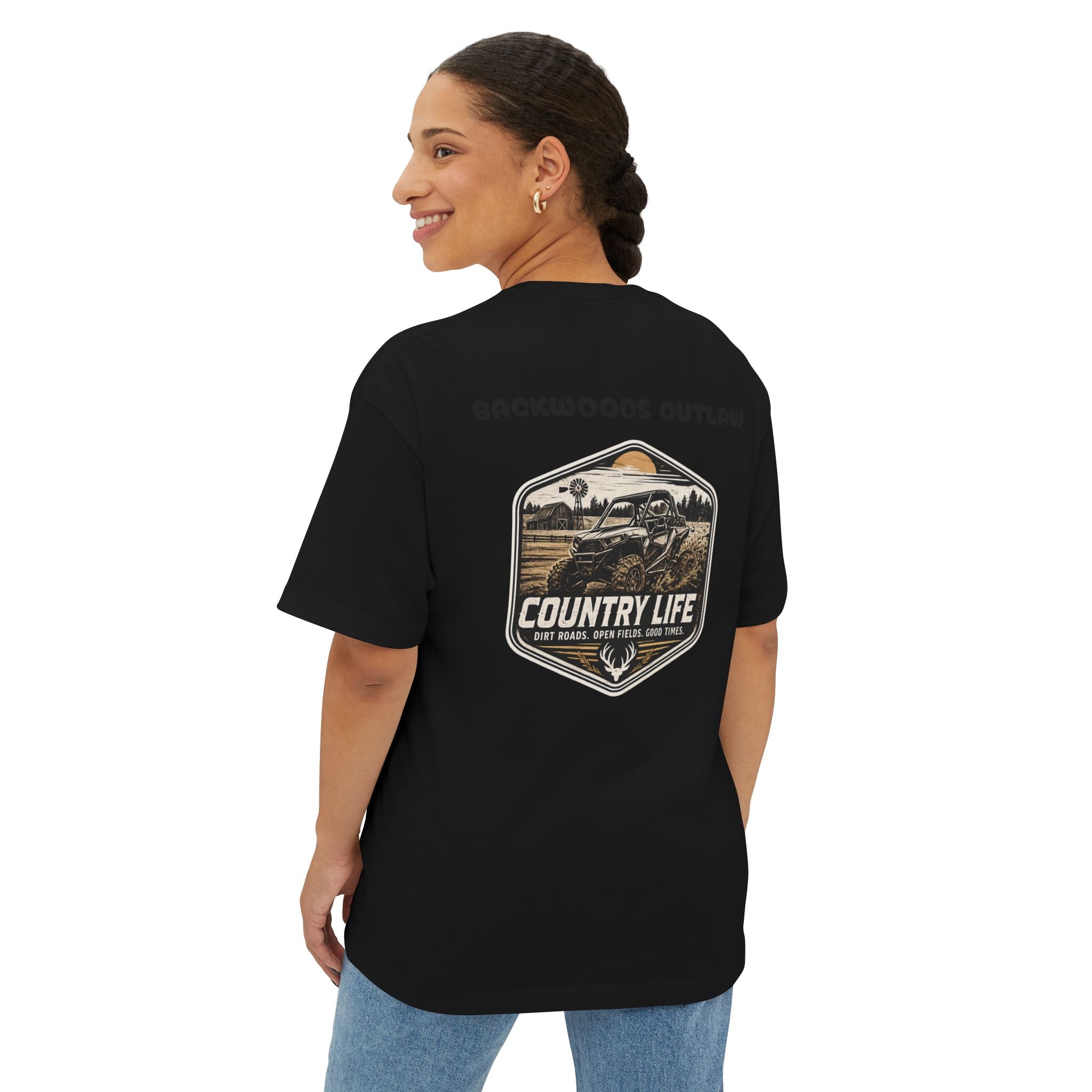 Country Life Tee — "Backwoods Raised" Graphic Shirt