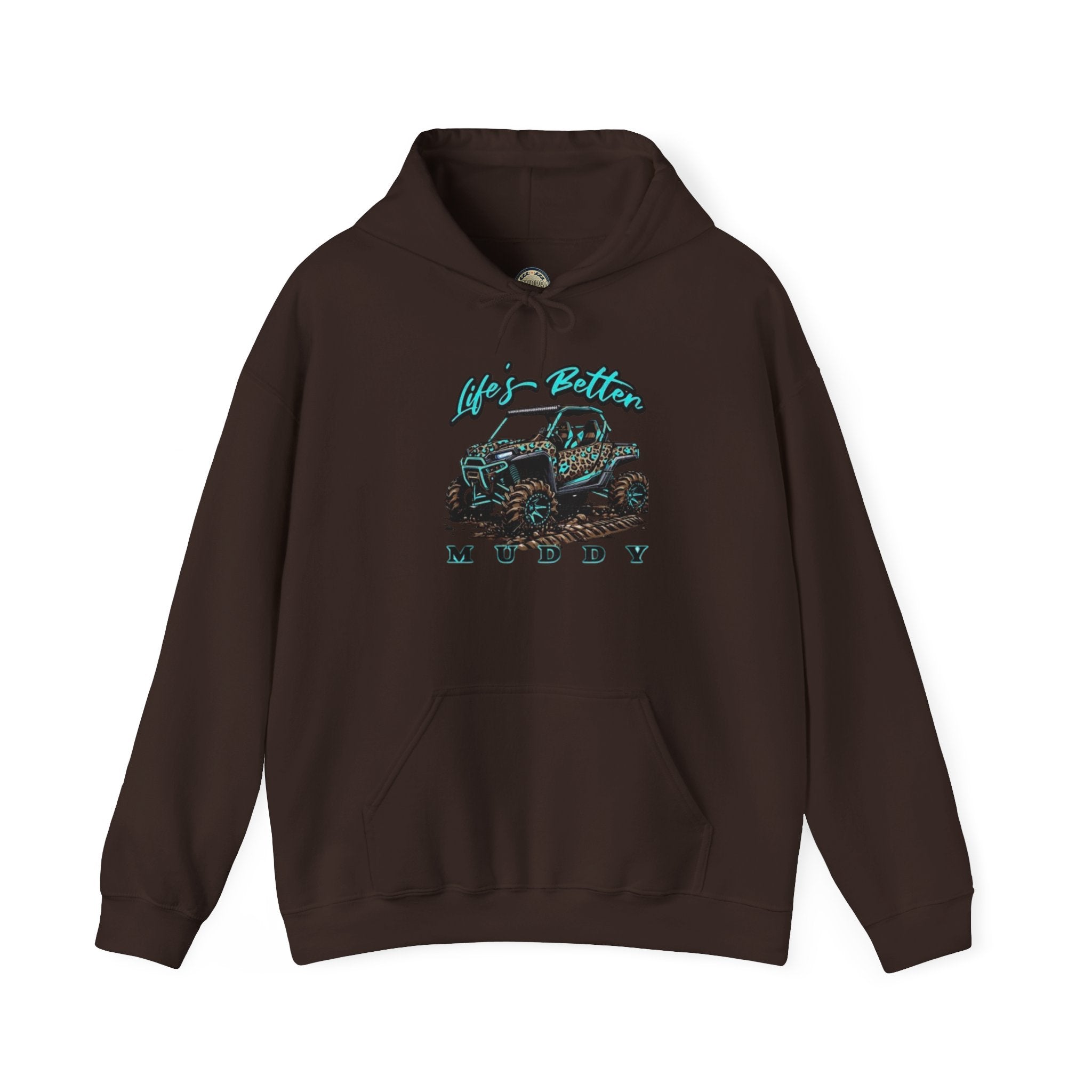 Muddy Off-Road Truck Hoodie — Life's Better Muddy Graphic Pullover