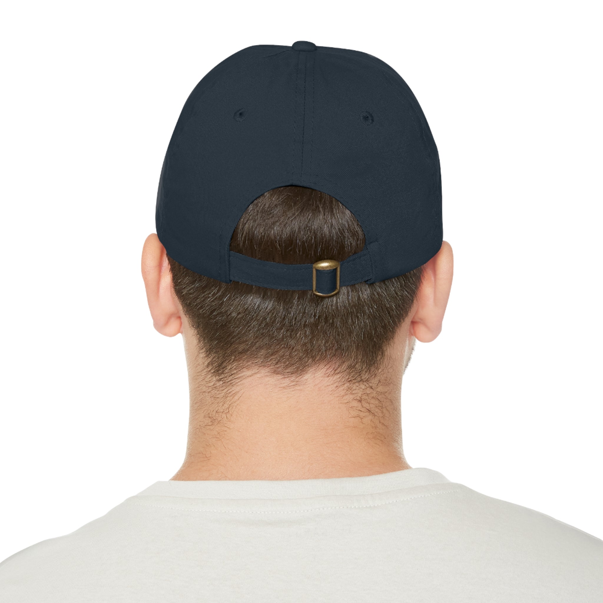 Wavorra Leather Patch Dad Hat — Vintage Mountain Logo Cap