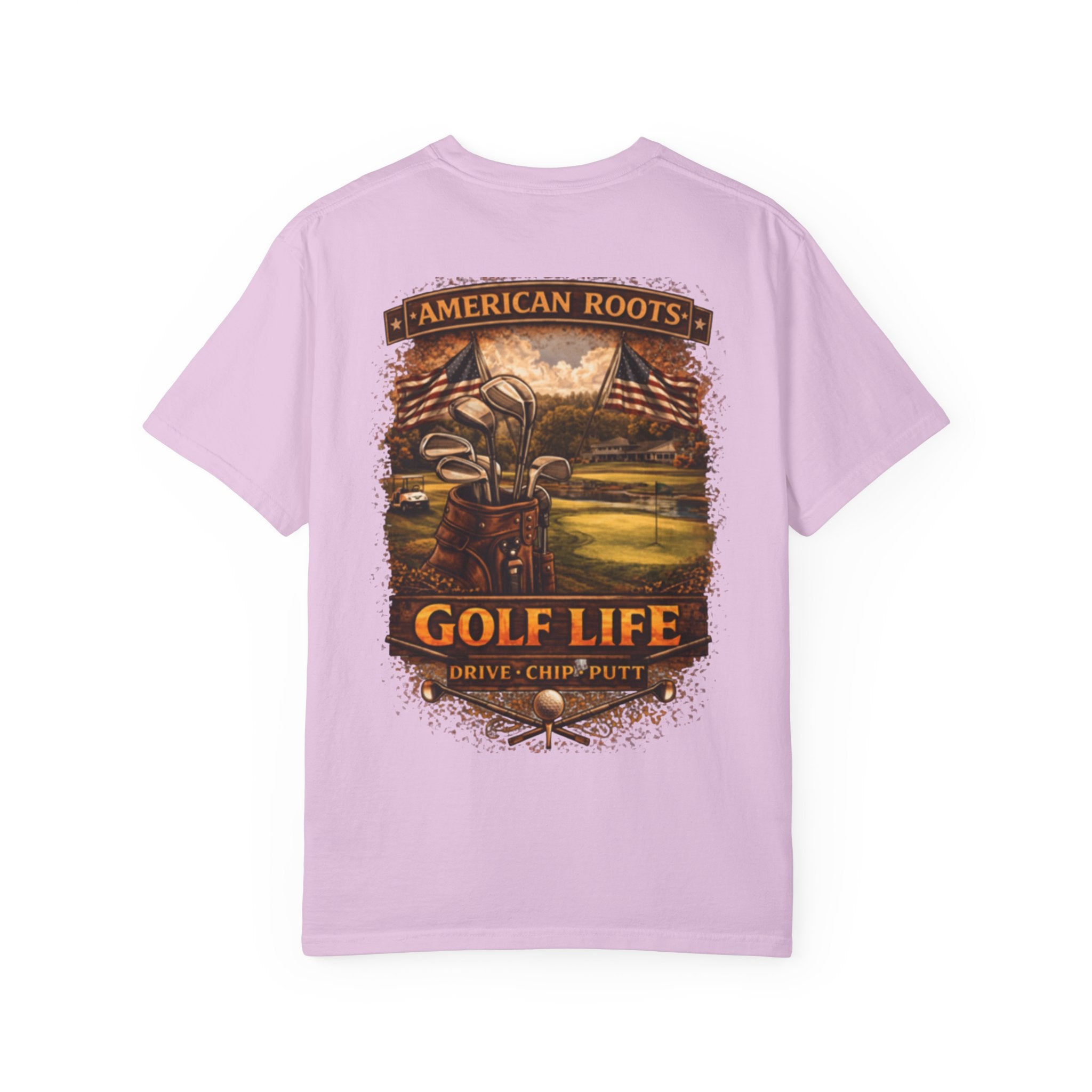 Golf Life T‑Shirt — "American Roots" Vintage Golf Scene Tee