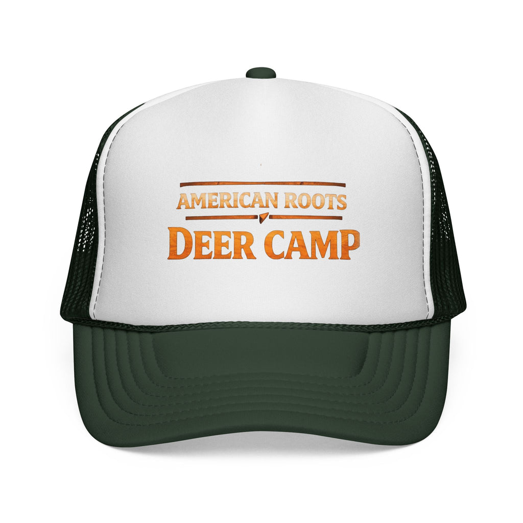 Deer Camp Trucker Hat — "American Roots" Vintage Hunting Cap