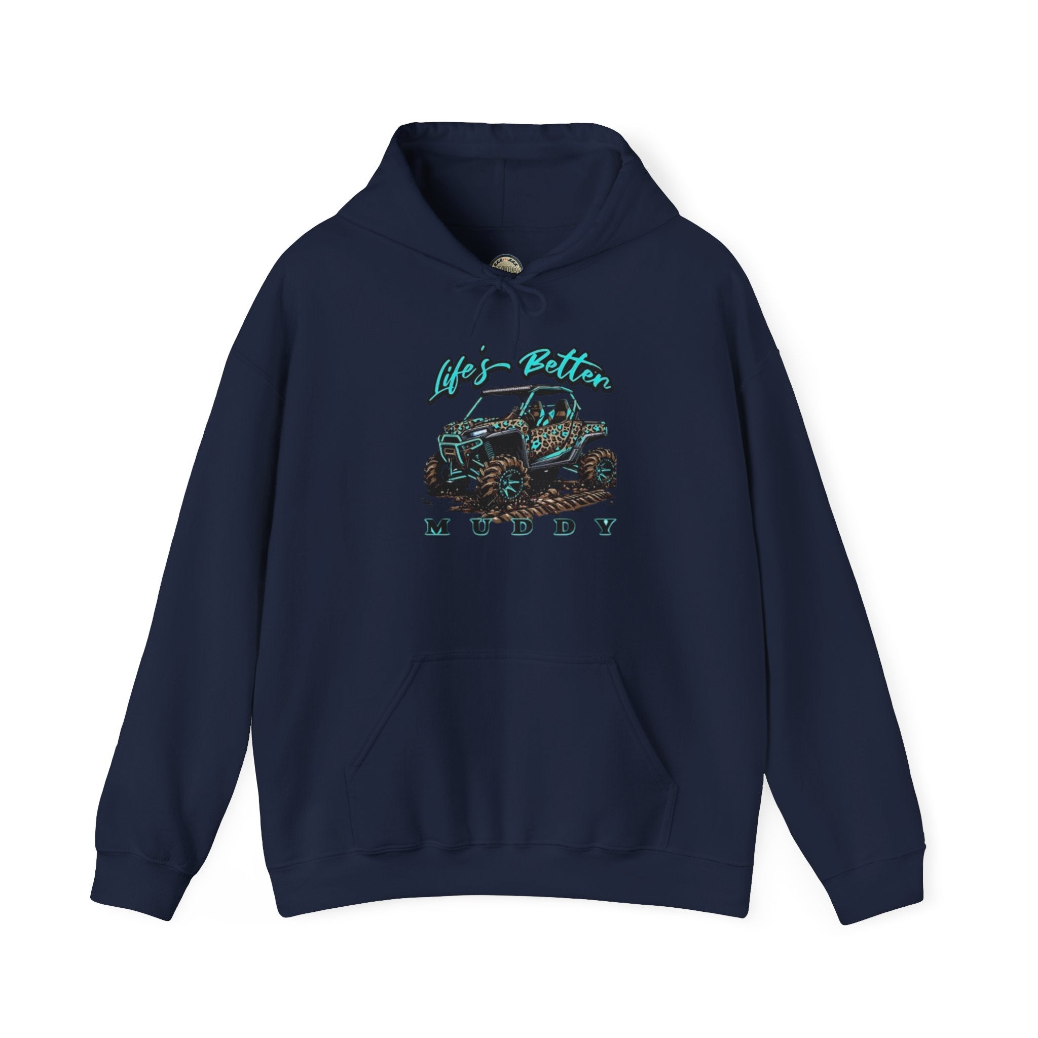Muddy Off-Road Truck Hoodie — Life's Better Muddy Graphic Pullover