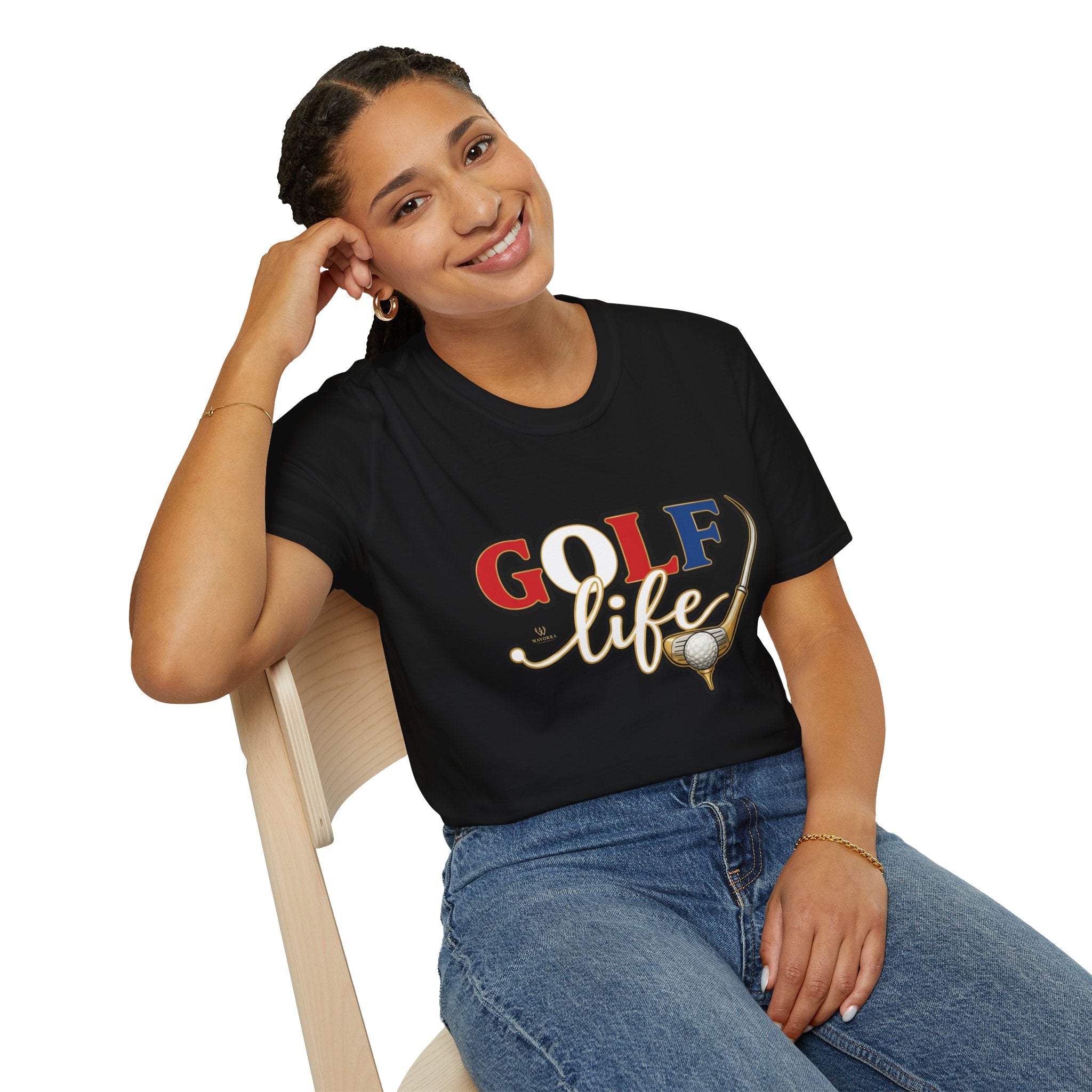 Golf Life T-Shirt — Retro Golf Club & Ball Design