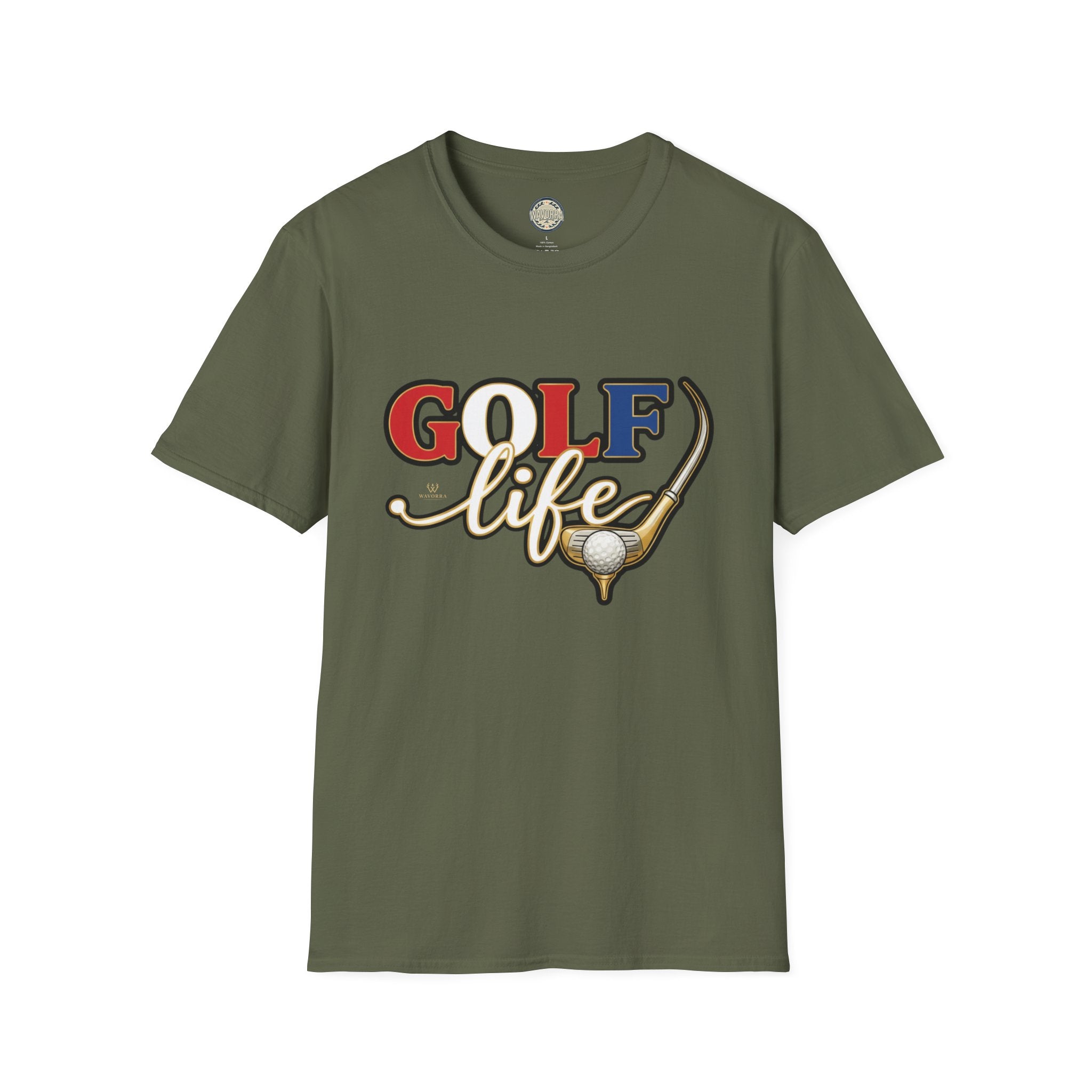 Golf Life T-Shirt — Retro Golf Club & Ball Design
