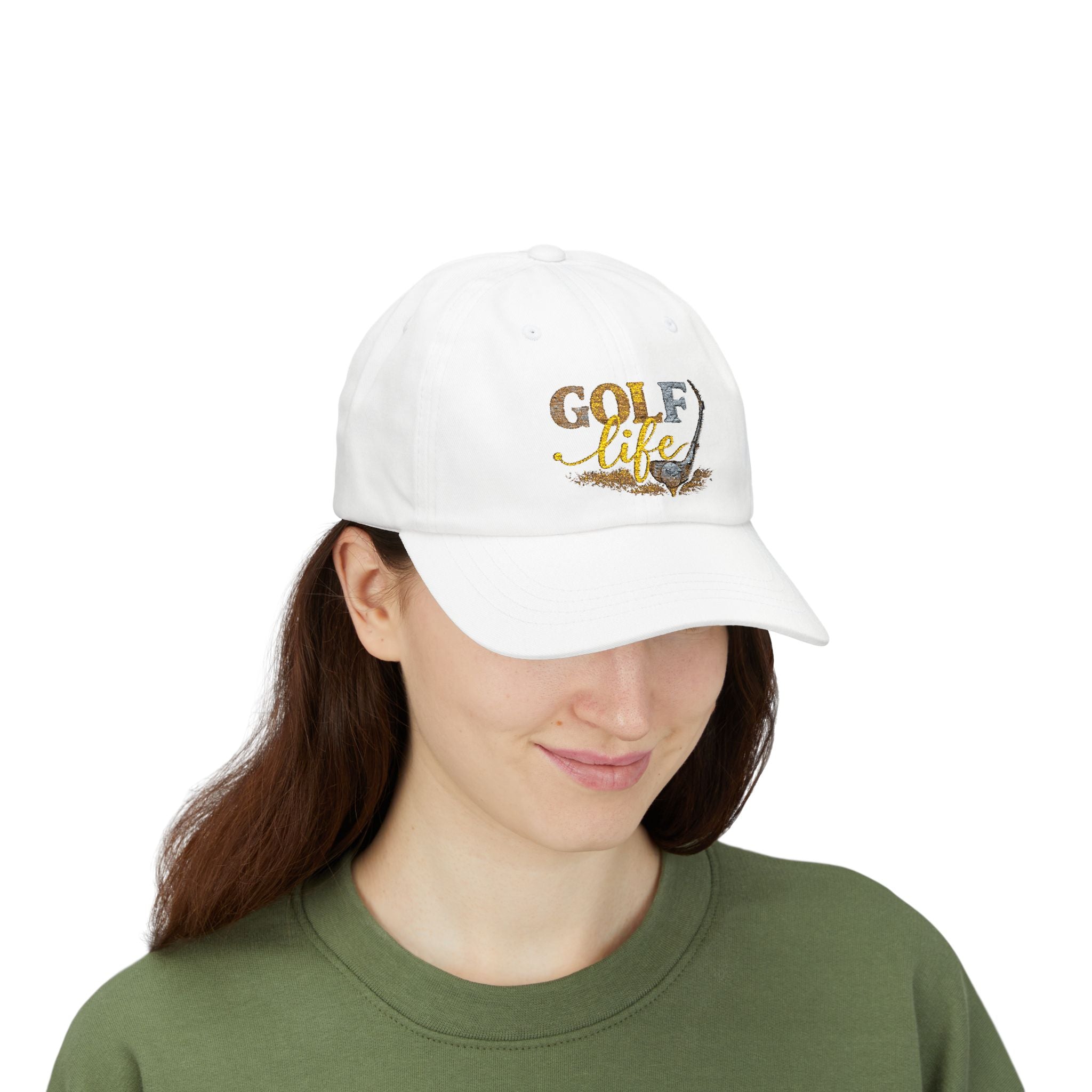 Golf Life Dad Cap — Embroidered Golf Club & Ball Hat
