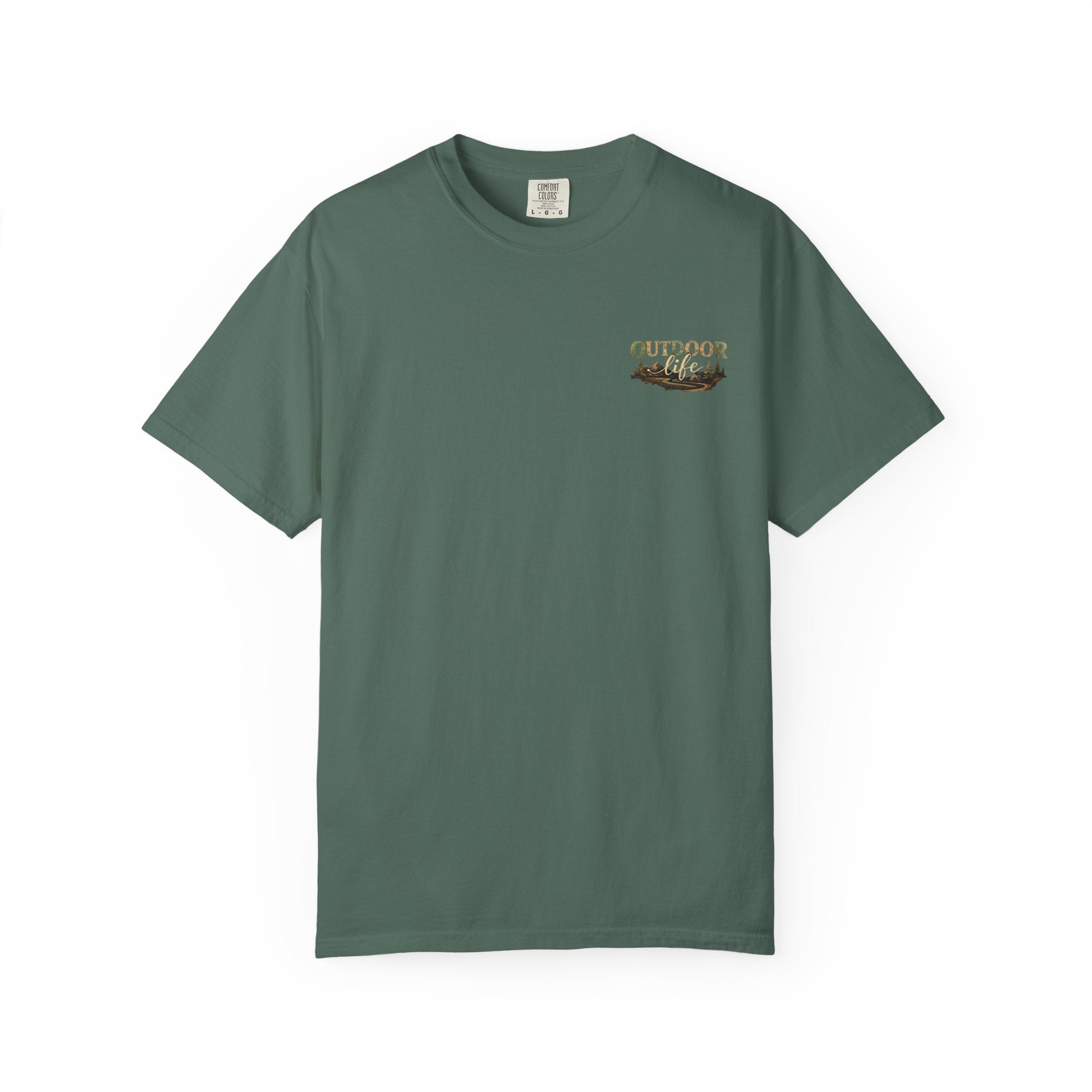 Backwoods & Bonfires T-Shirt — Outdoor Campfire Graphic Tee
