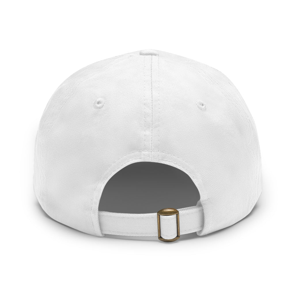 Wavorra Leather Patch Dad Hat — Vintage Mountain Logo Cap