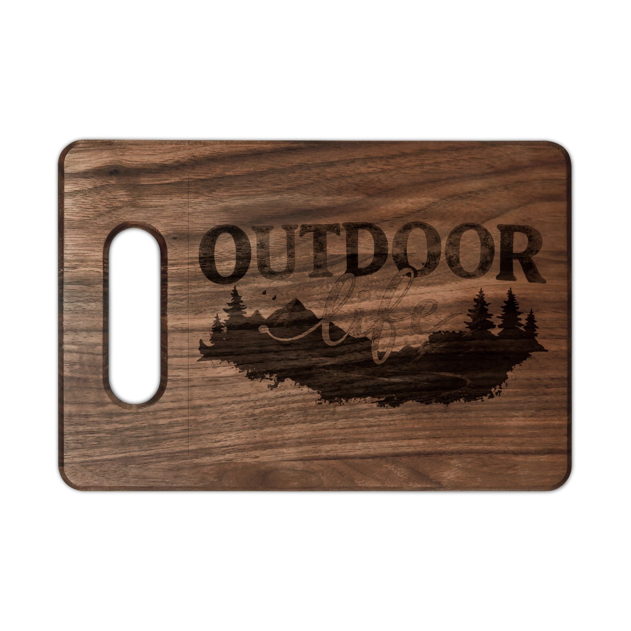 Outdoor Life Engraved Wood Cutting Board