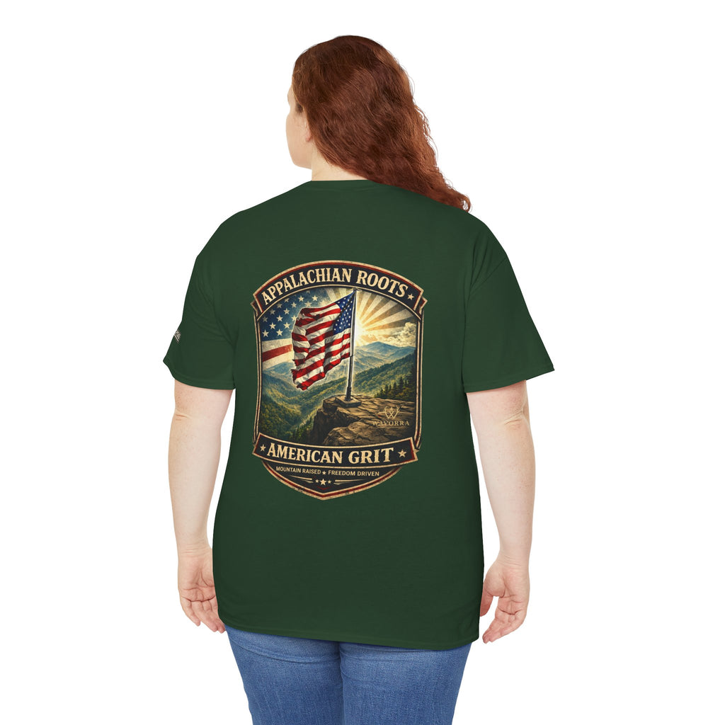 Appalachian Roots T‑Shirt — American Grit Flag Graphic Tee