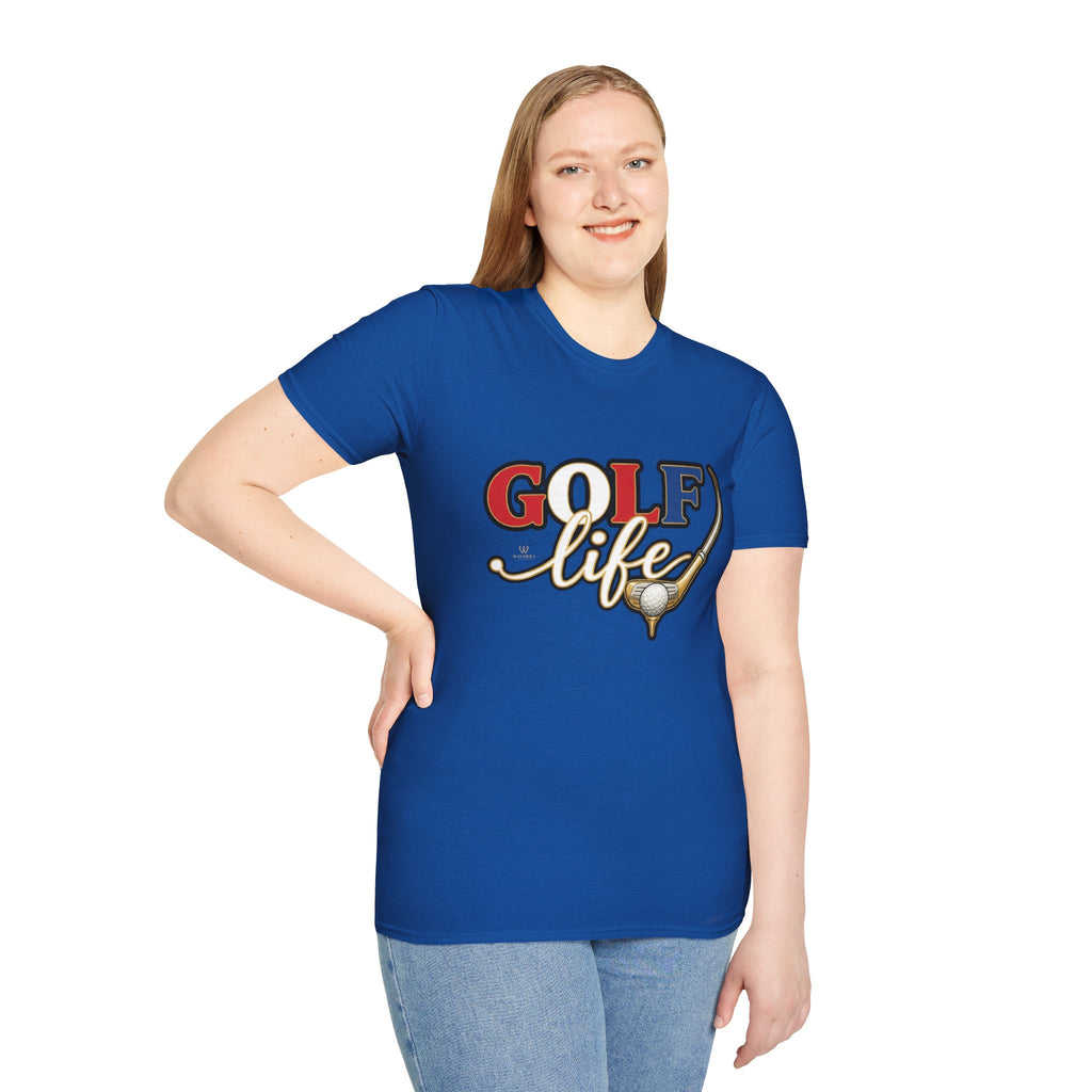 Golf Life T-Shirt — Retro Golf Club & Ball Design