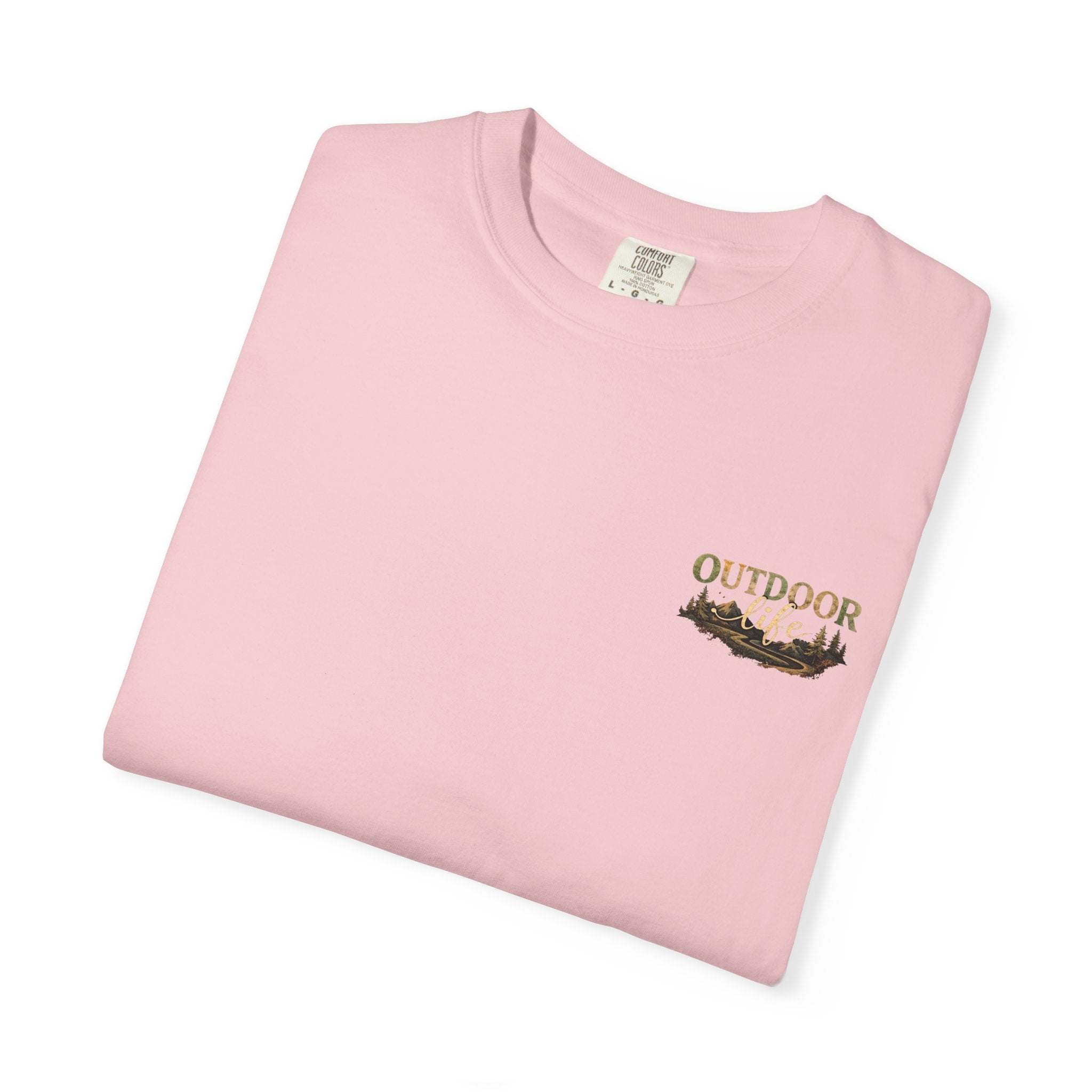 Backwoods & Bonfires T-Shirt — Outdoor Campfire Graphic Tee