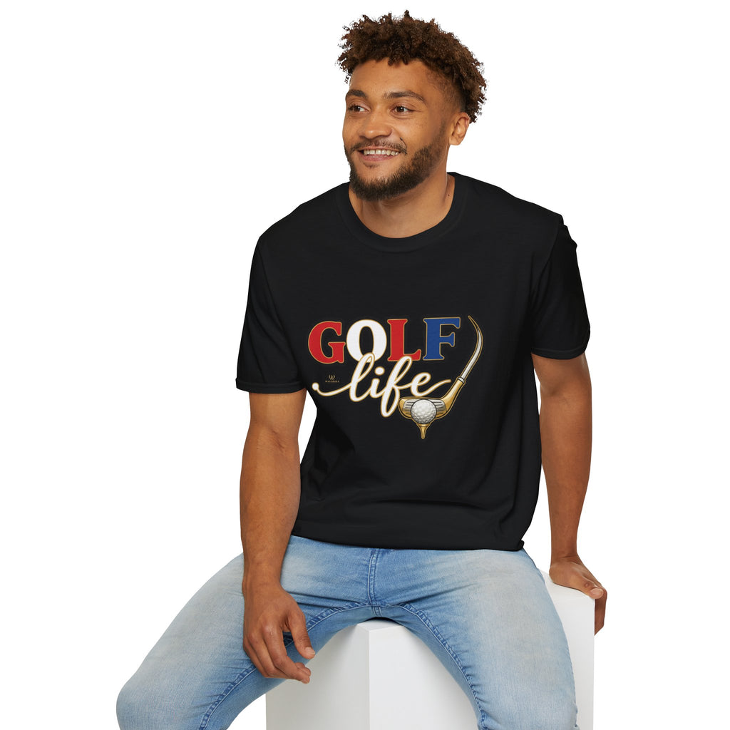 Golf Life T-Shirt — Retro Golf Club & Ball Design
