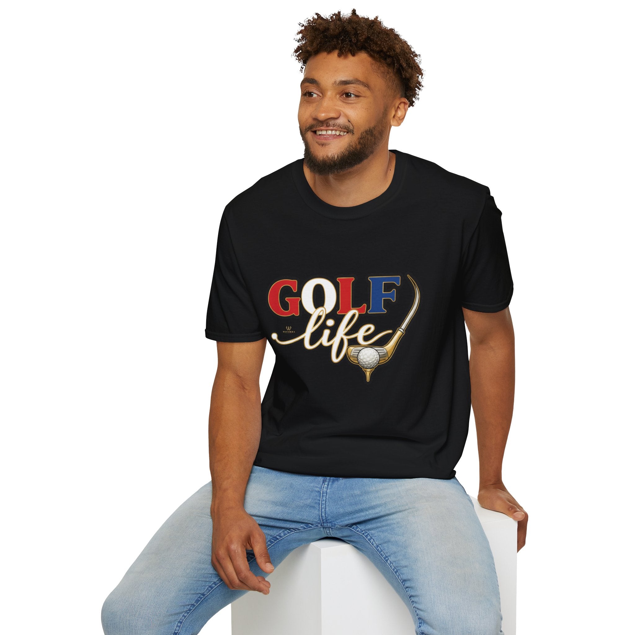 Golf Life T-Shirt — Retro Golf Club & Ball Design
