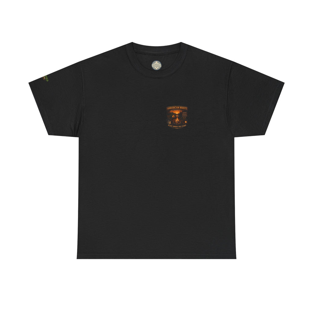 Camping T-Shirt — "American Roots: Sleep Under the Stars" Outdoor Tee