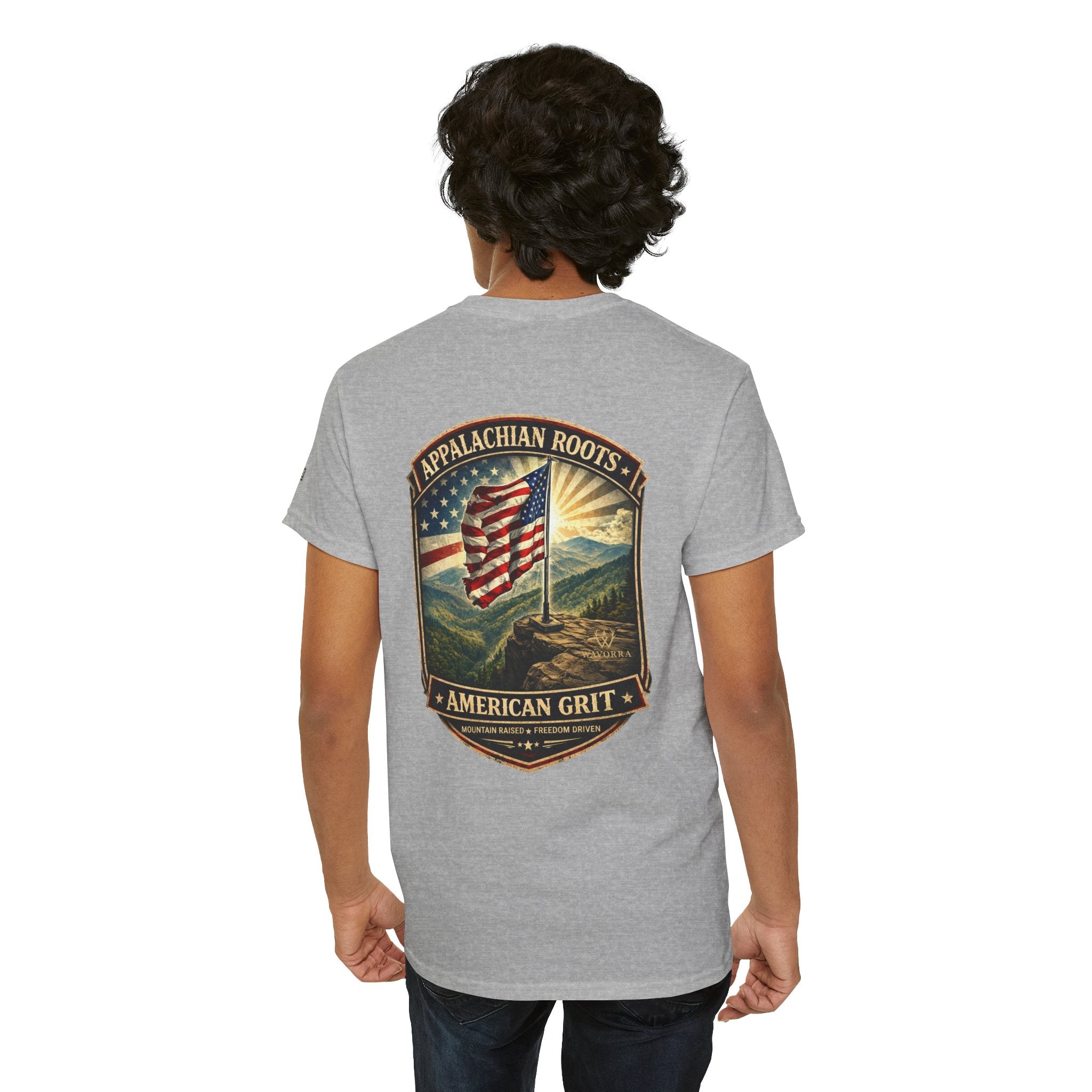 Appalachian Roots T‑Shirt — American Grit Flag Graphic Tee