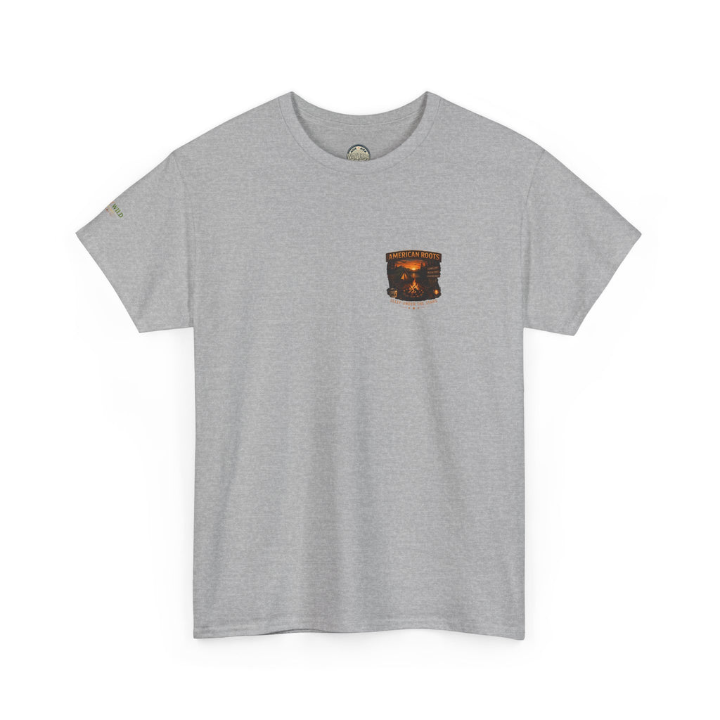 Camping T-Shirt — "American Roots: Sleep Under the Stars" Outdoor Tee