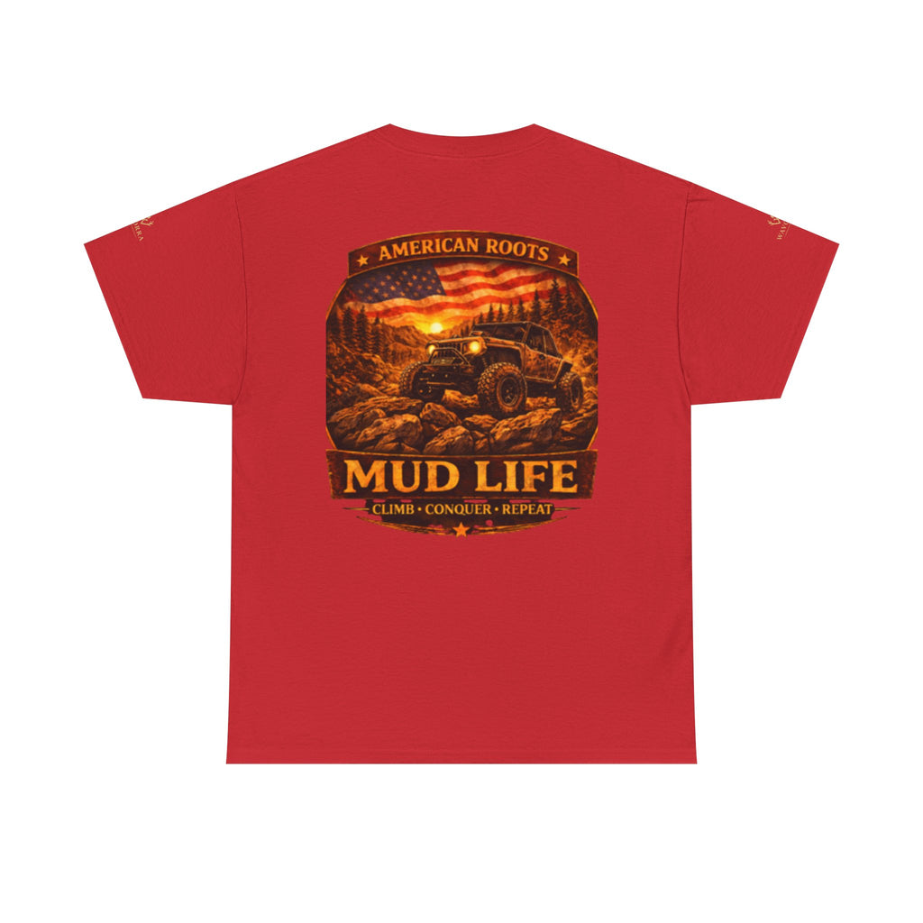 Mud Life Off-Road T-Shirt — American Roots 4x4 Jeep Mudding Graphic Tee