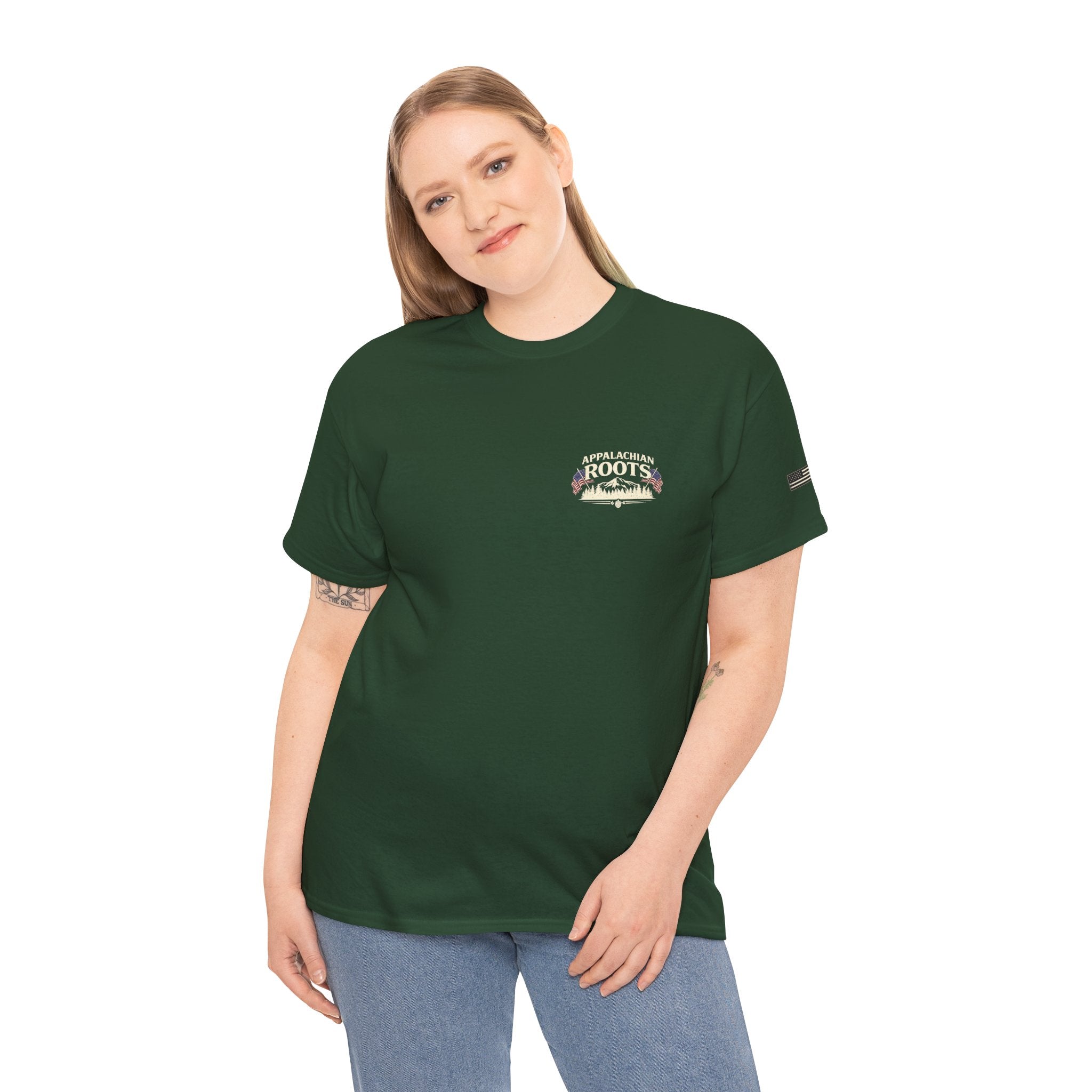 Appalachian Roots T‑Shirt — American Grit Flag Graphic Tee