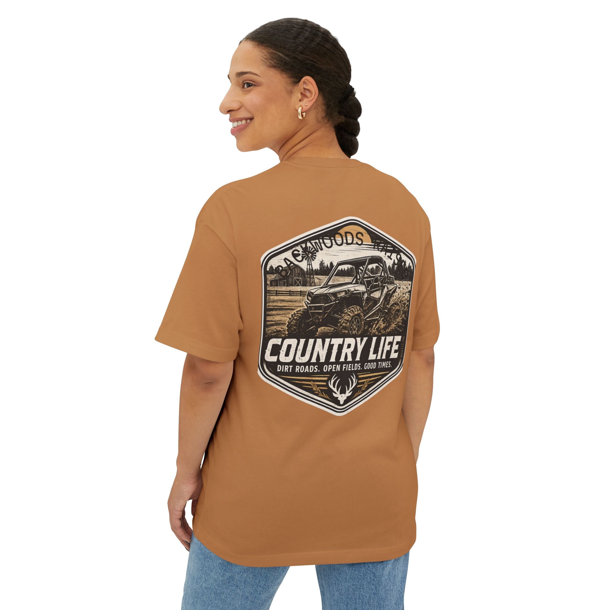 Country Life Tee — "Backwoods Raised" Graphic Shirt