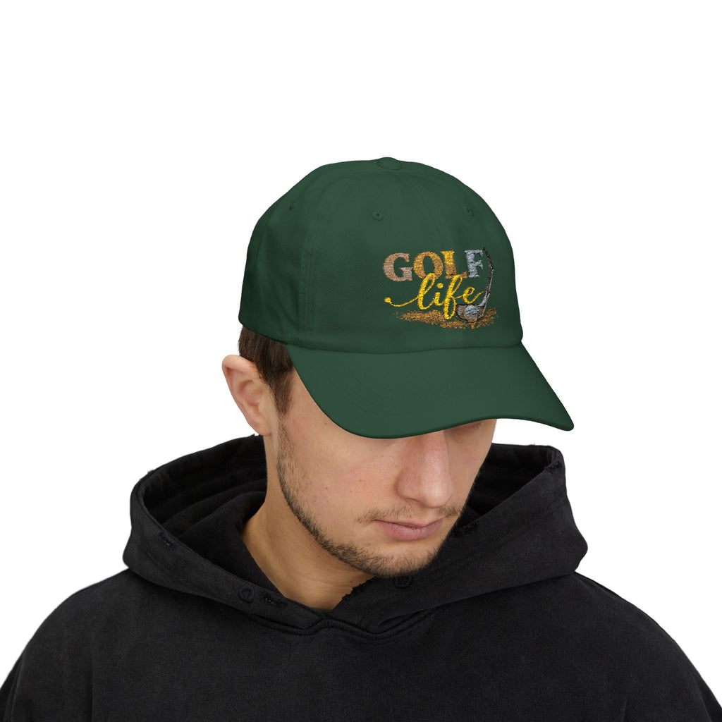 Golf Life Dad Cap — Embroidered Golf Club & Ball Hat
