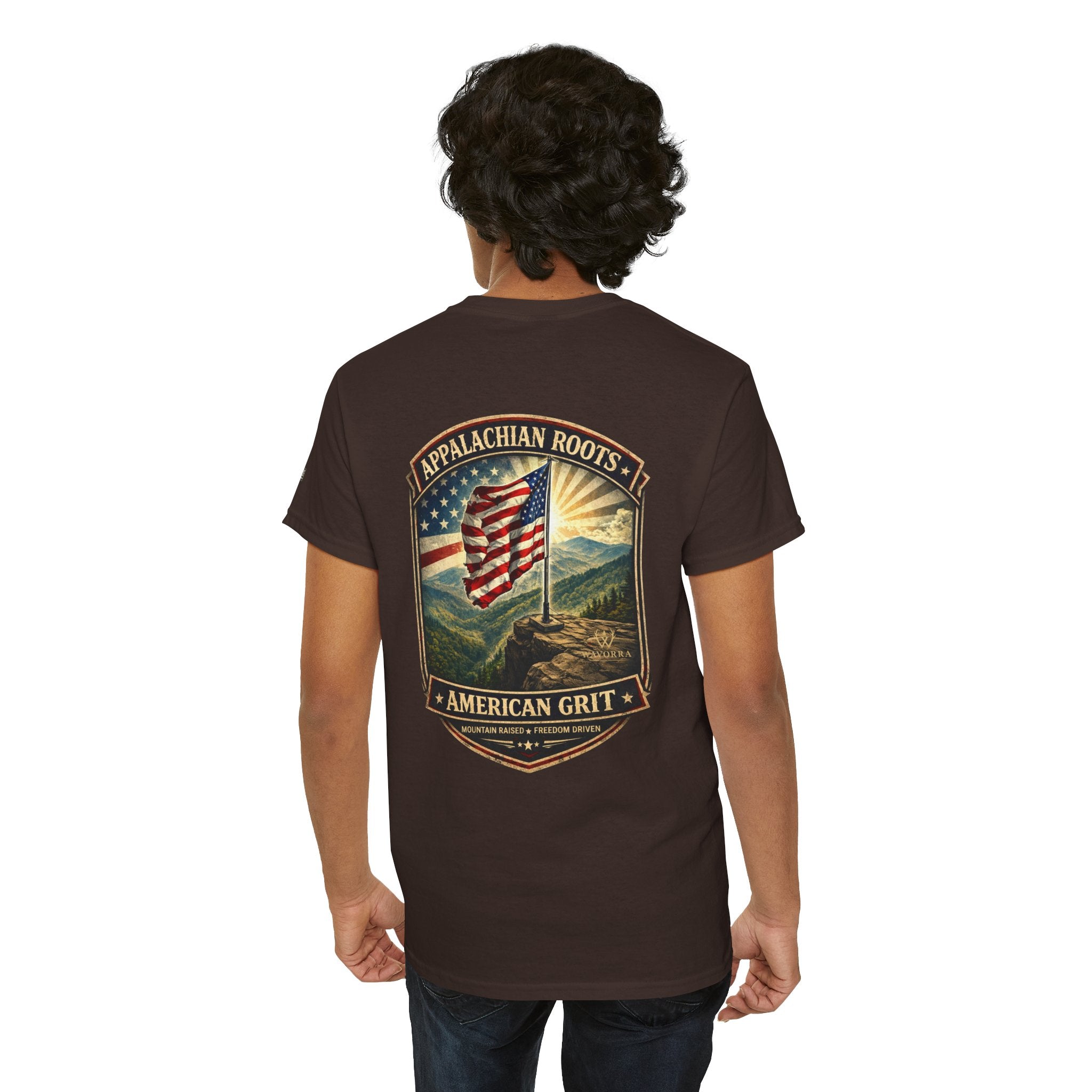 Appalachian Roots T‑Shirt — American Grit Flag Graphic Tee