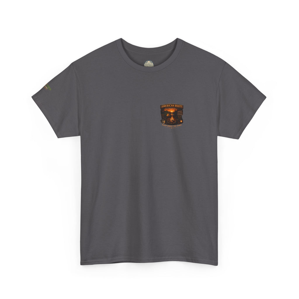Camping T-Shirt — "American Roots: Sleep Under the Stars" Outdoor Tee