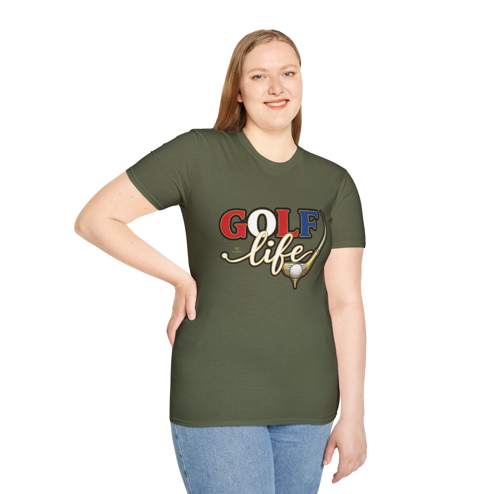 Golf Life T-Shirt — Retro Golf Club & Ball Design