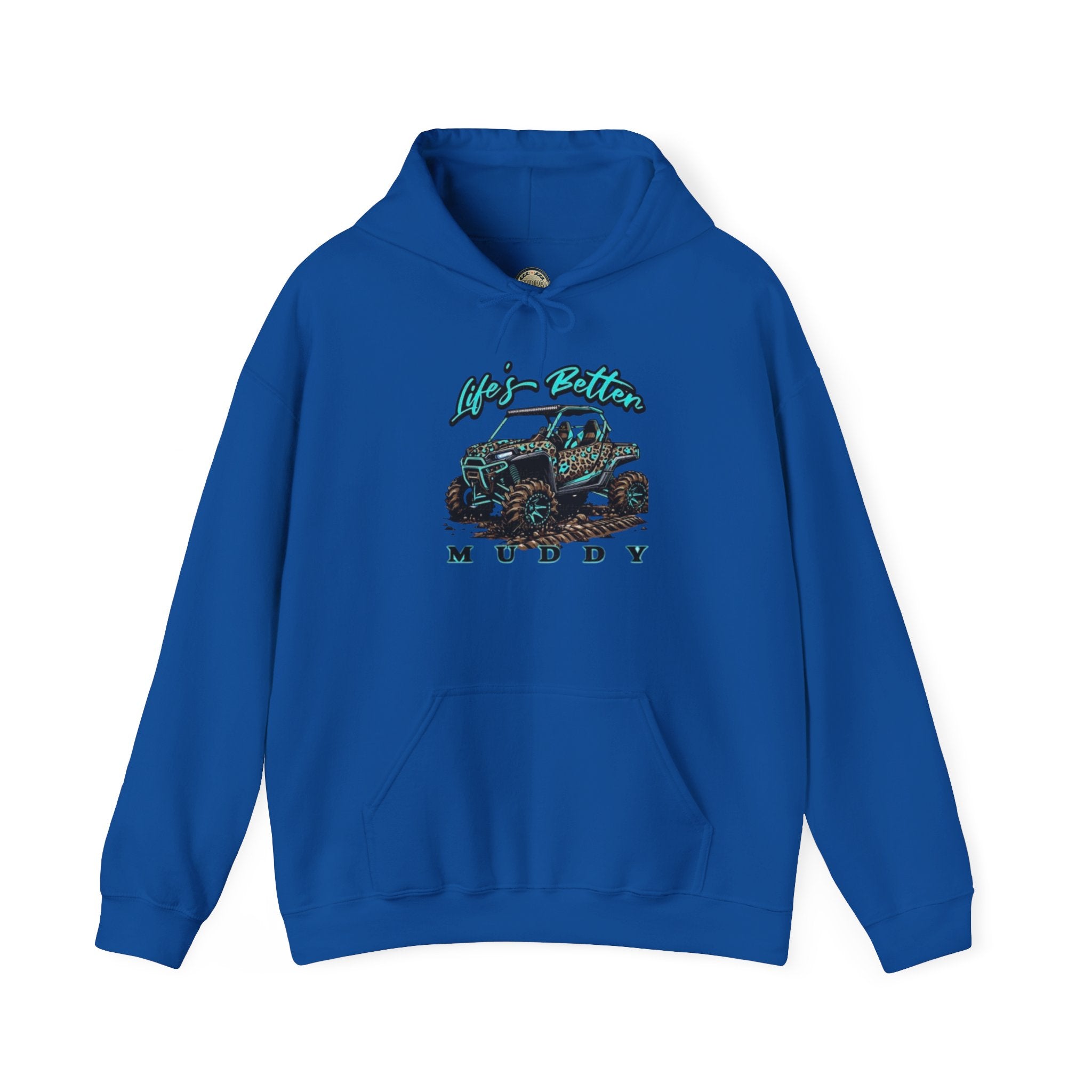 Muddy Off-Road Truck Hoodie — Life's Better Muddy Graphic Pullover