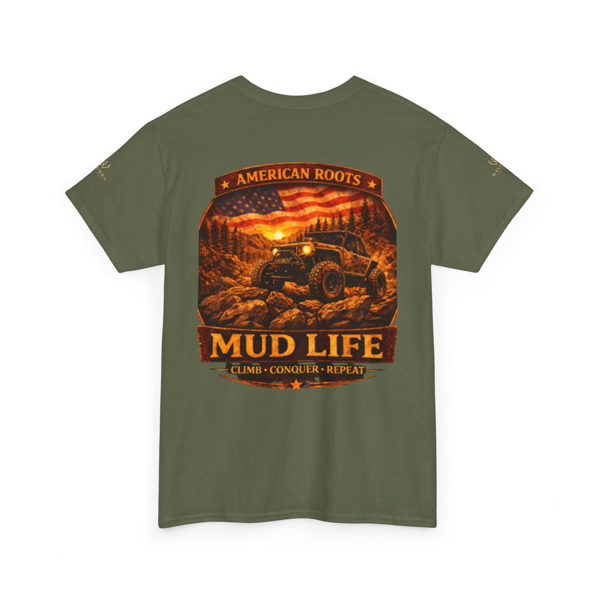 Mud Life Off-Road T-Shirt — American Roots 4x4 Jeep Mudding Graphic Tee