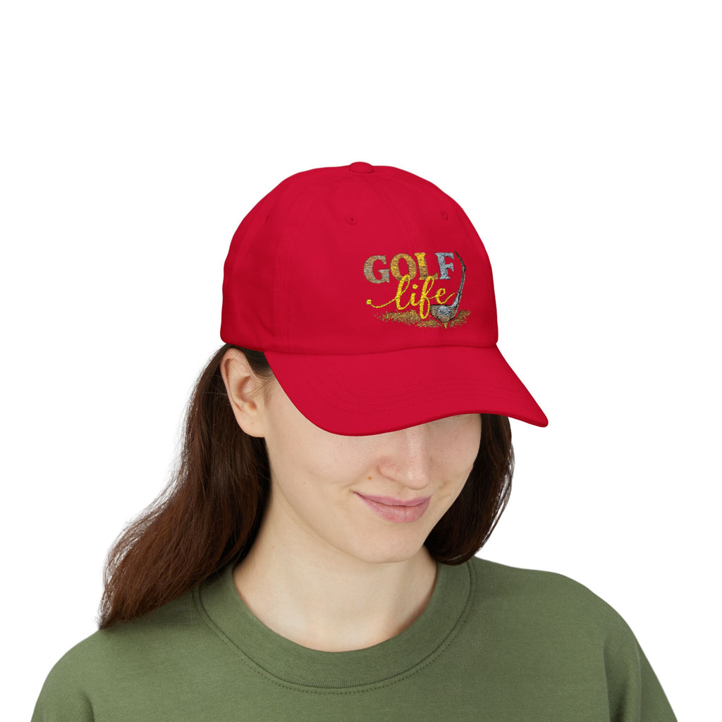 Golf Life Dad Cap — Embroidered Golf Club & Ball Hat
