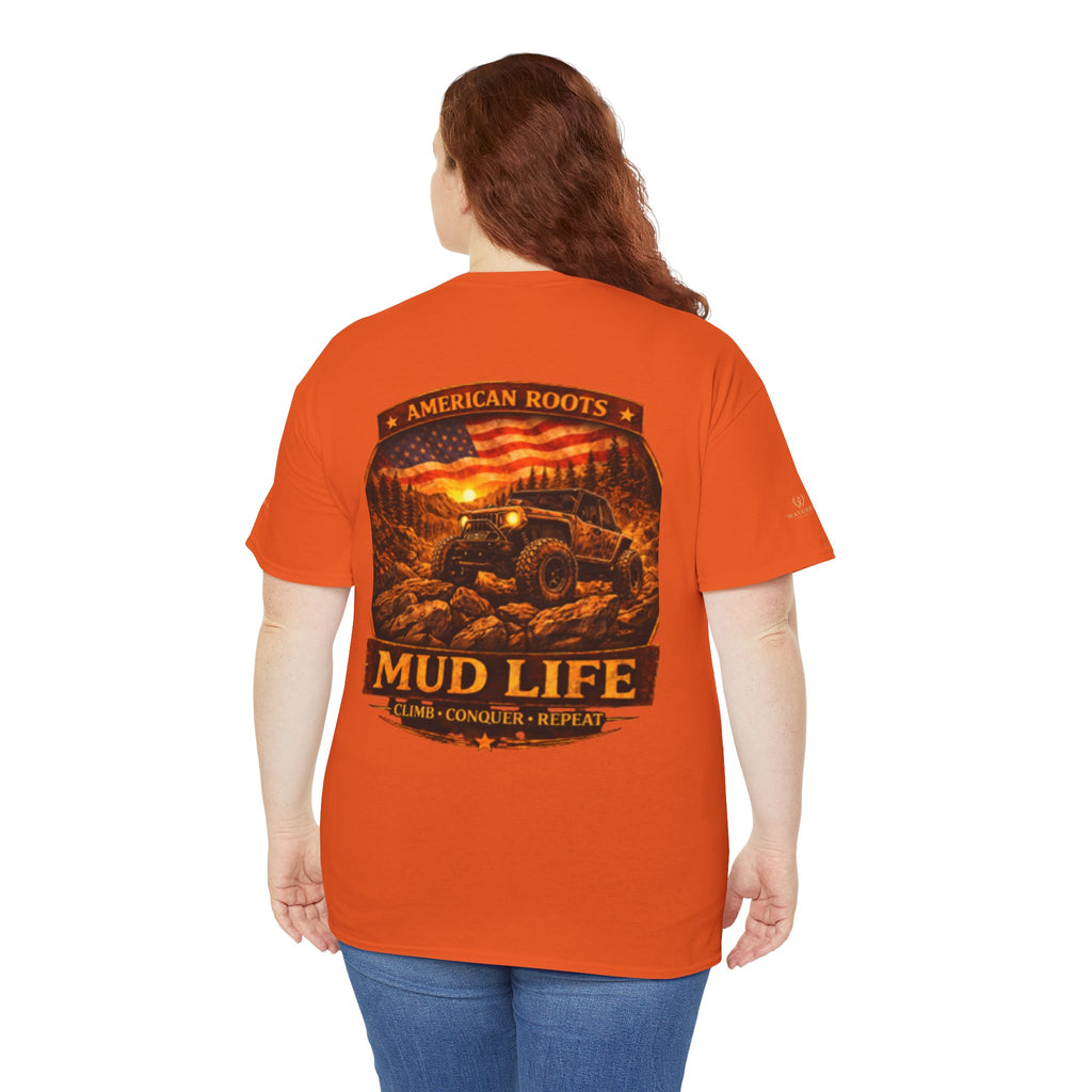 Mud Life Off-Road T-Shirt — American Roots 4x4 Jeep Mudding Graphic Tee