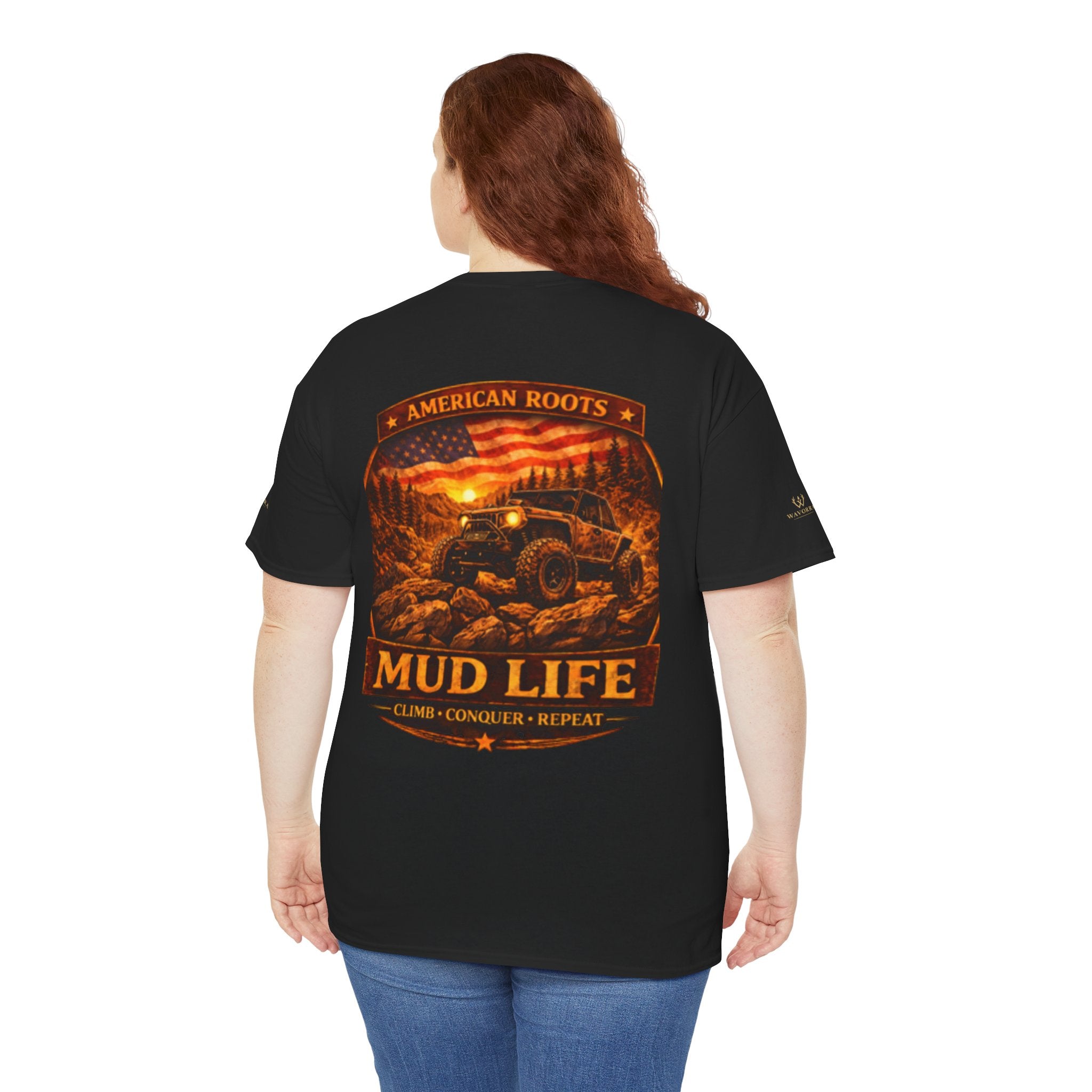 Mud Life Off-Road T-Shirt — American Roots 4x4 Jeep Mudding Graphic Tee