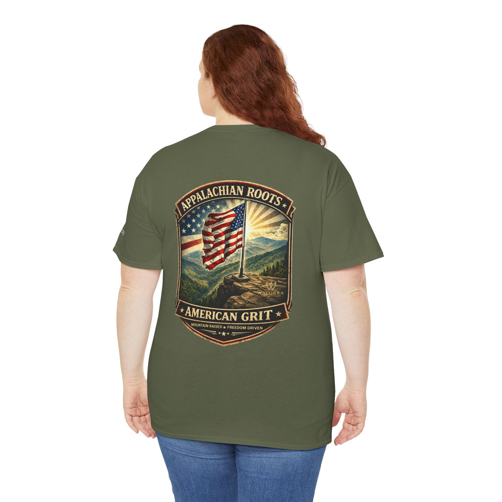 Appalachian Roots T‑Shirt — American Grit Flag Graphic Tee