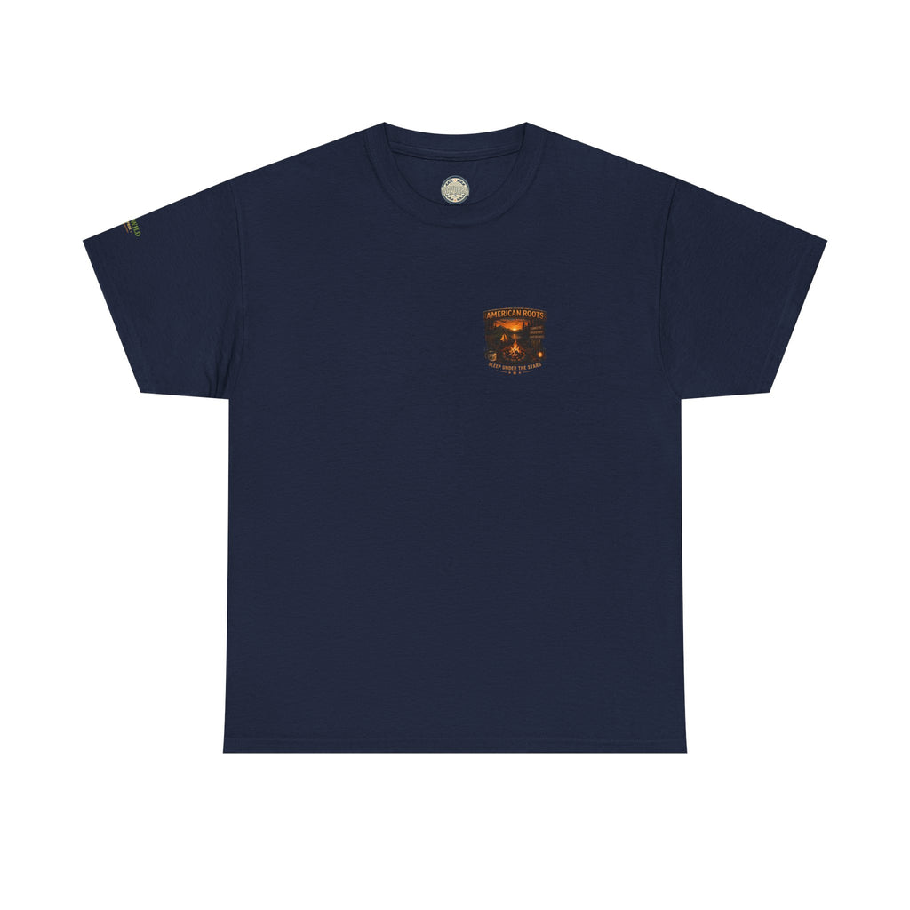 Camping T-Shirt — "American Roots: Sleep Under the Stars" Outdoor Tee