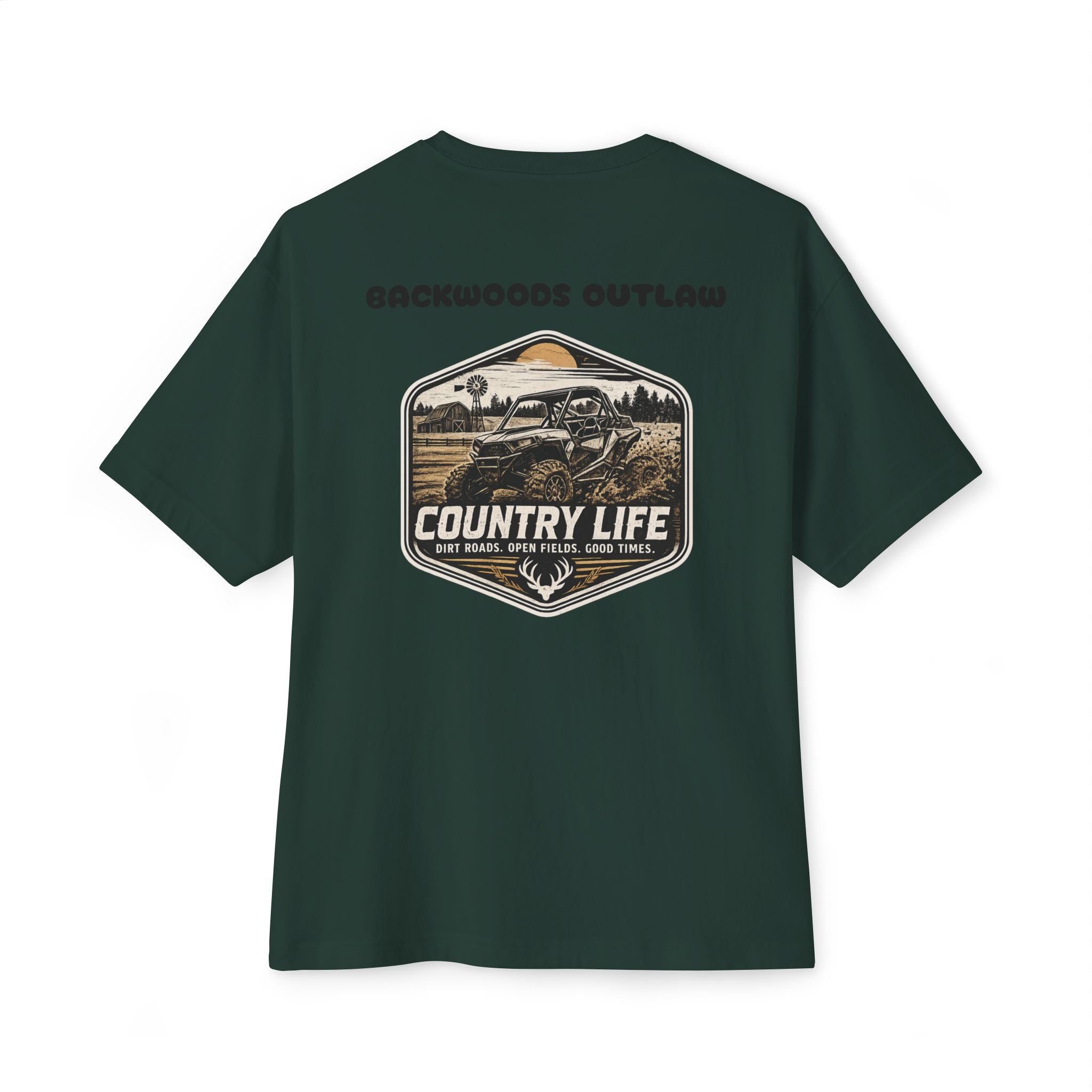 Country Life Tee — "Backwoods Raised" Graphic Shirt