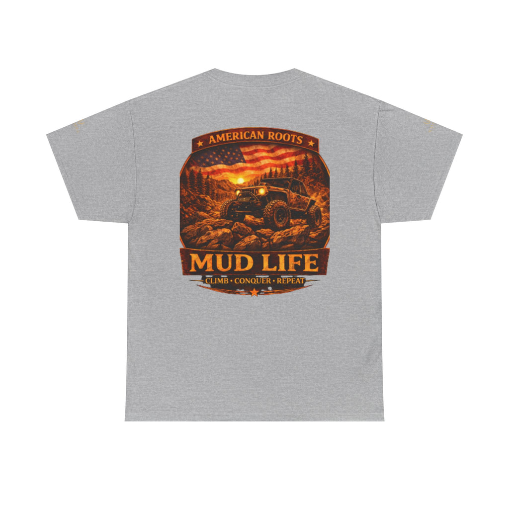 Mud Life Off-Road T-Shirt — American Roots 4x4 Jeep Mudding Graphic Tee
