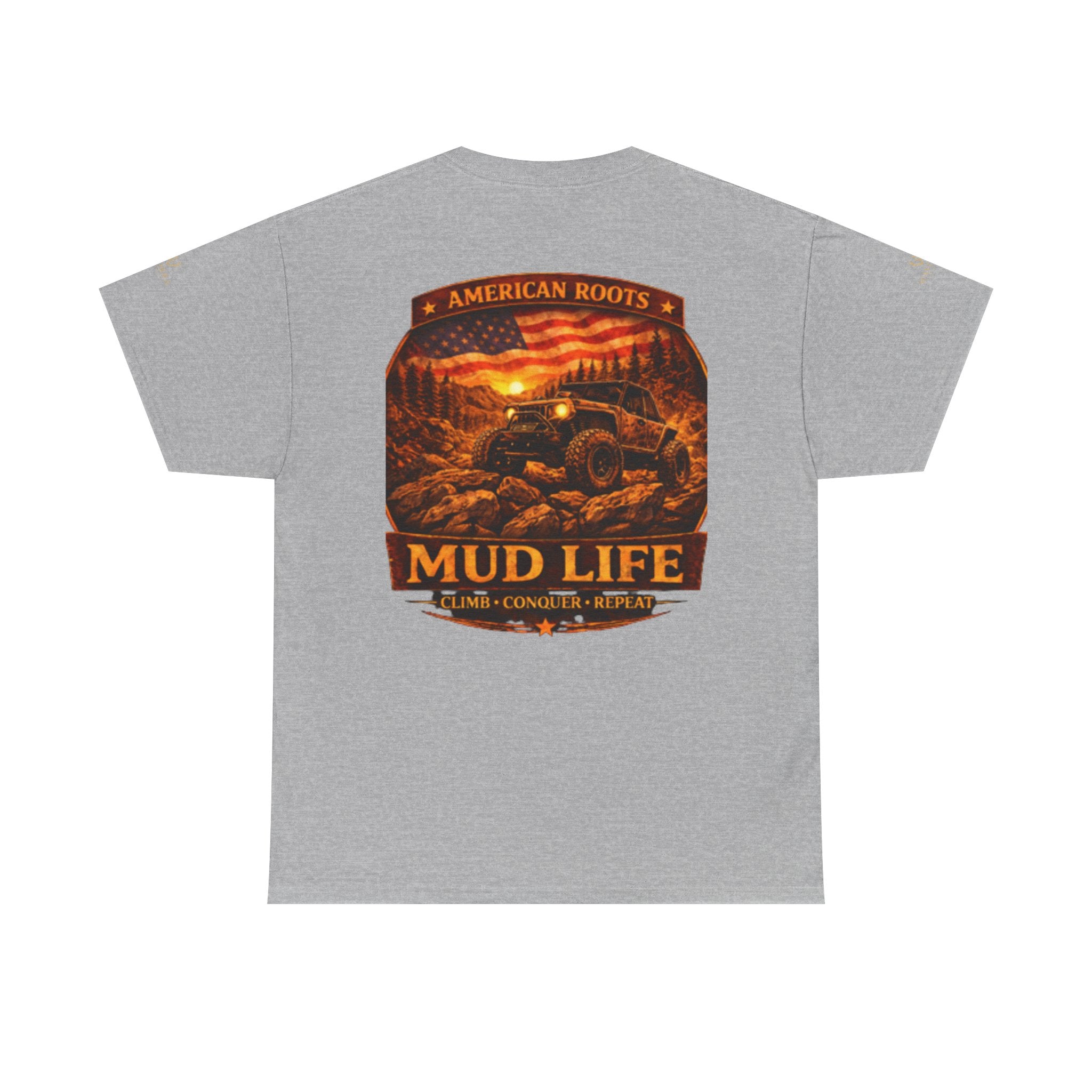 Mud Life Off-Road T-Shirt — American Roots 4x4 Jeep Mudding Graphic Tee