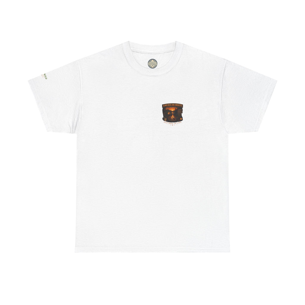 Camping T-Shirt — "American Roots: Sleep Under the Stars" Outdoor Tee