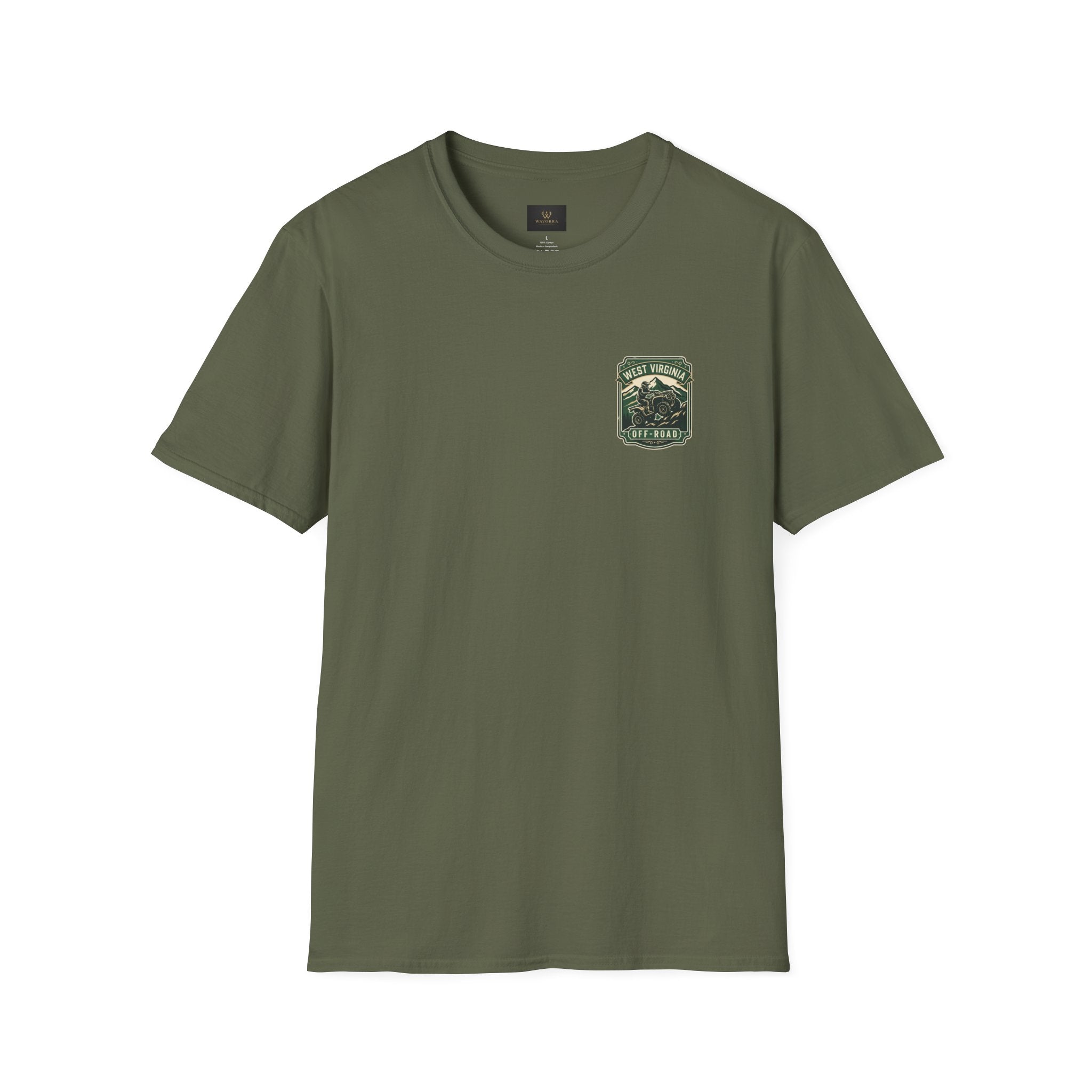 West Virginia Off-Road T-Shirt — "Mountain Raised" ATV Graphic