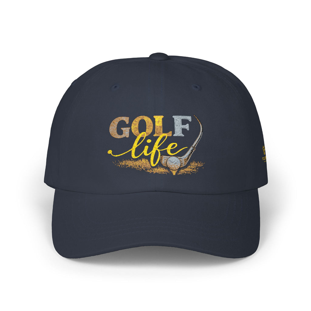 Golf Life Dad Cap — Embroidered Golf Club & Ball Hat