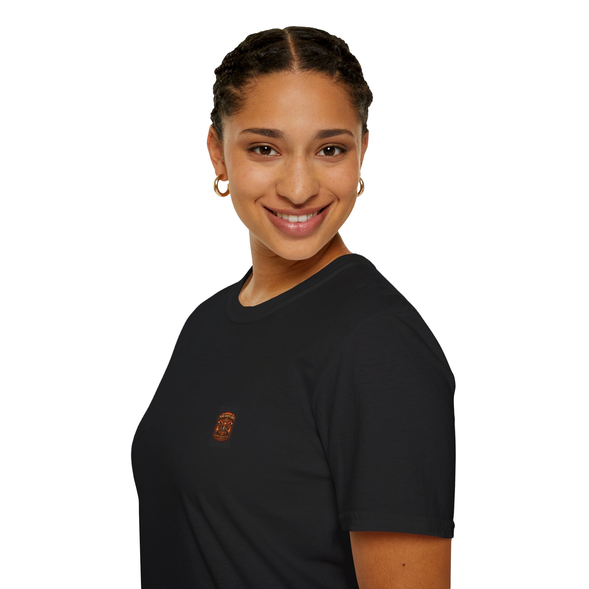 Fire Dept Life T‑Shirt — First Due Fire Truck Graphic Tee