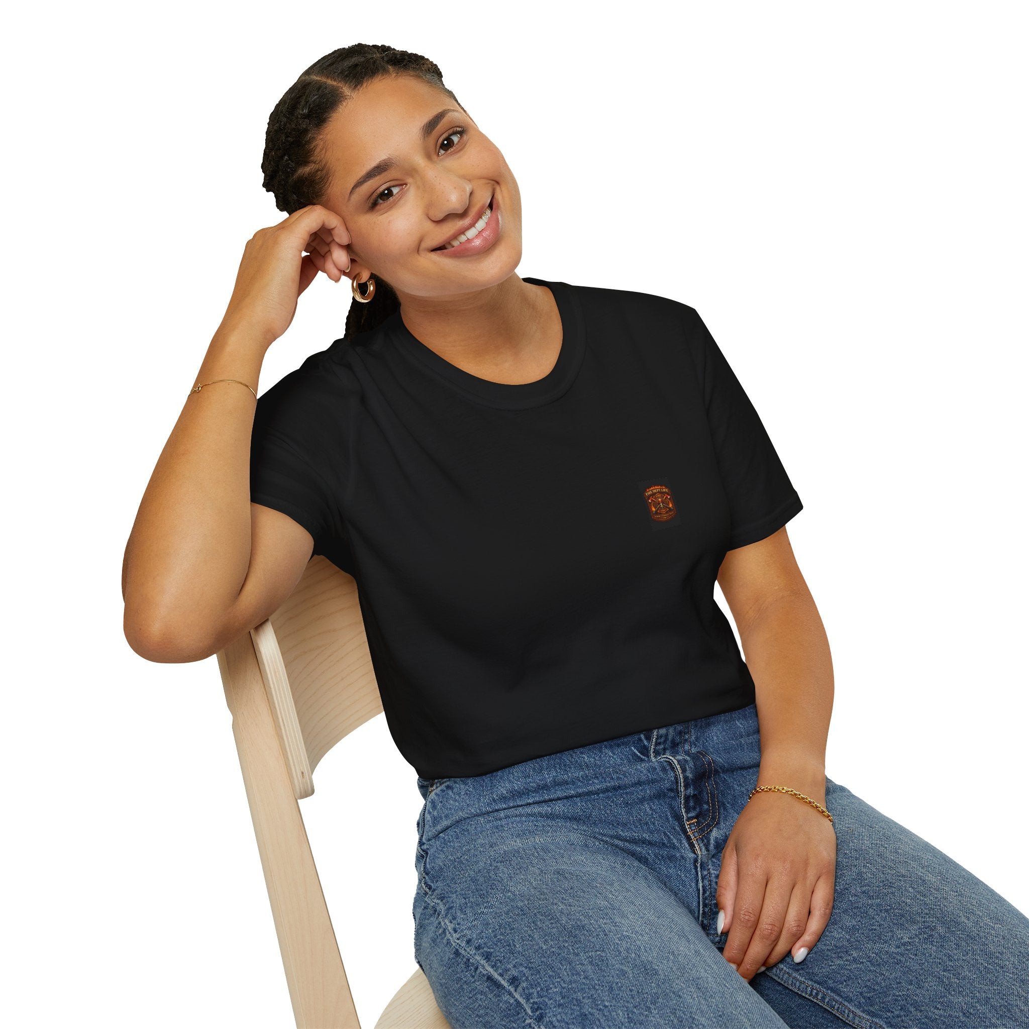 Fire Dept Life T‑Shirt — First Due Fire Truck Graphic Tee