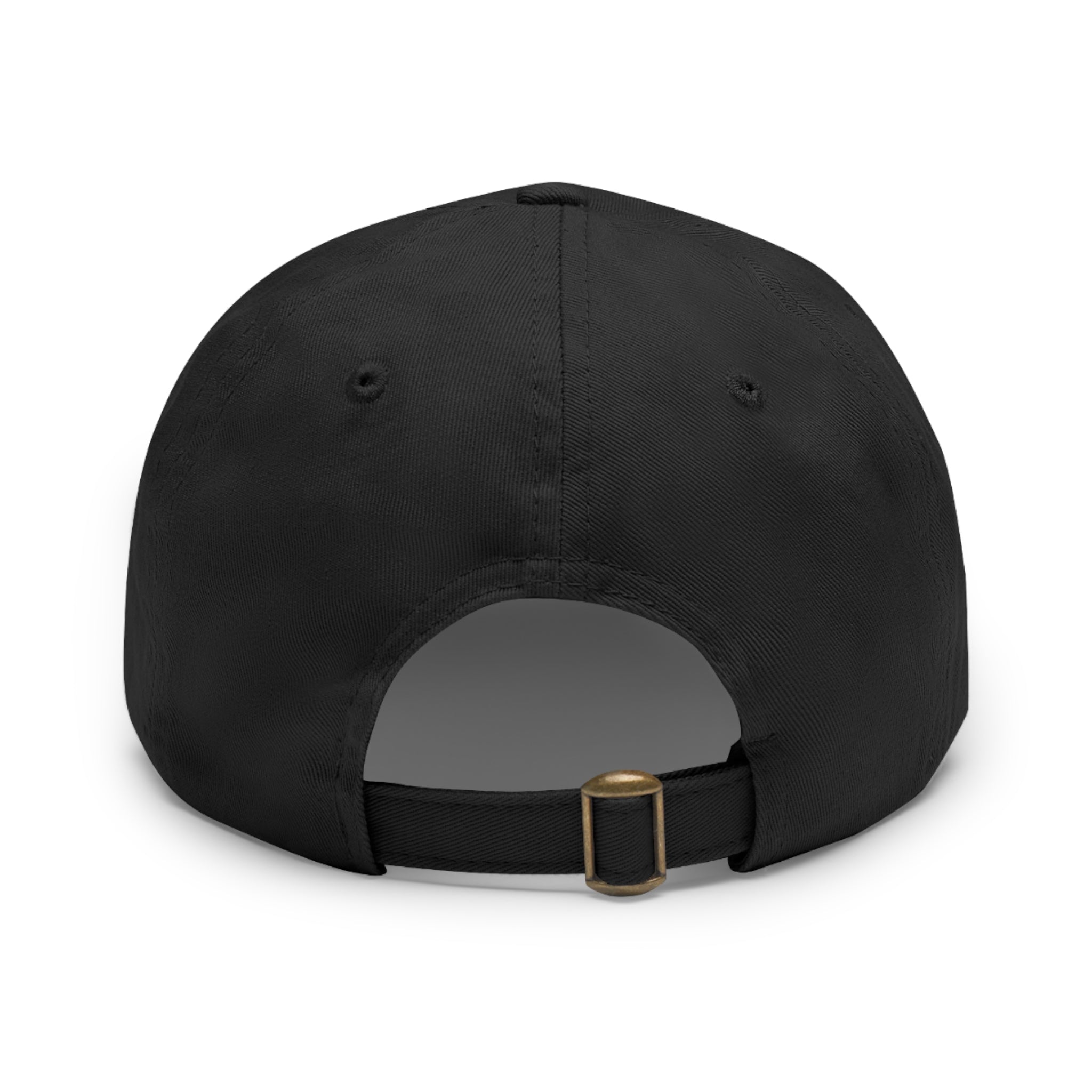 Wavorra Leather Patch Dad Hat — Vintage Mountain Logo Cap