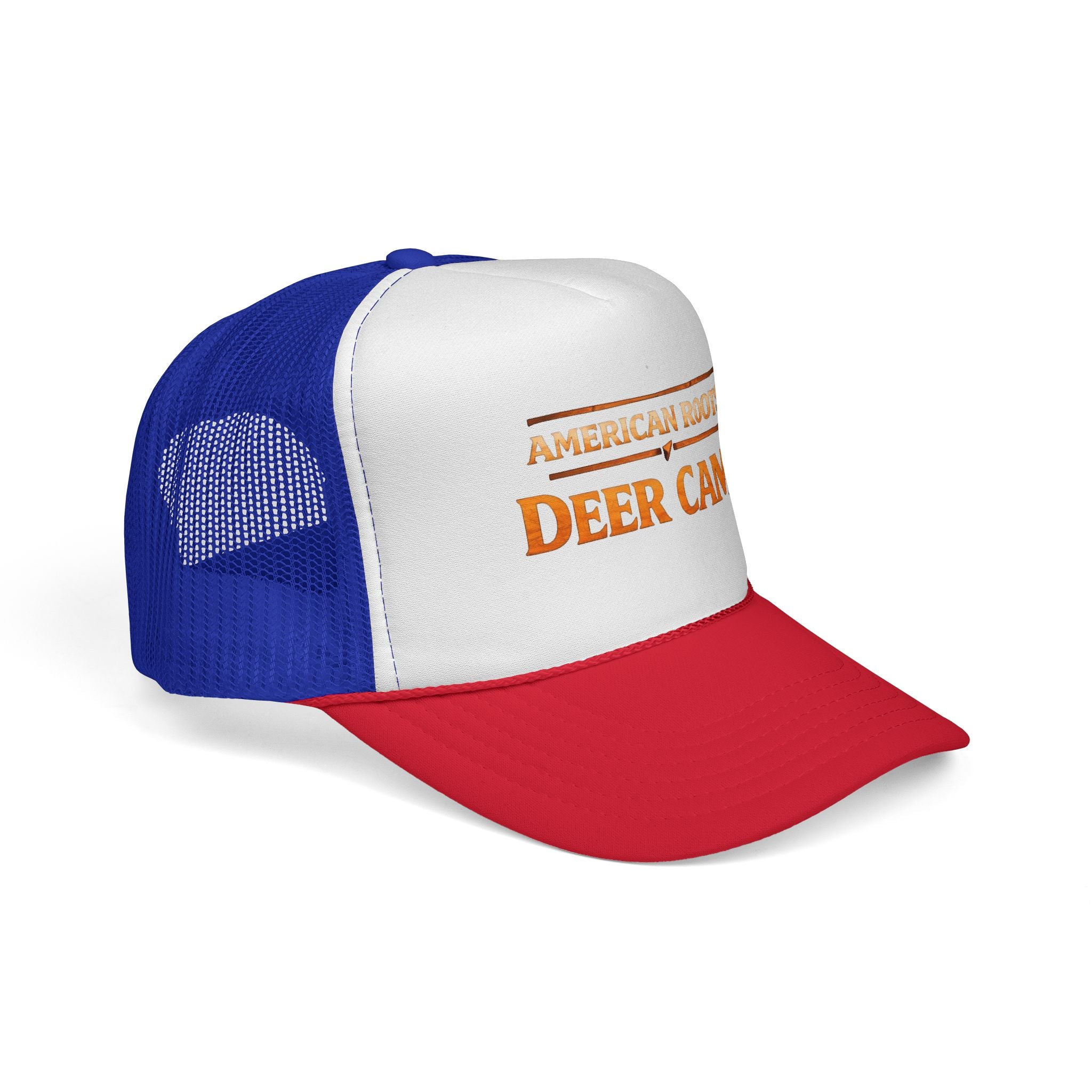 Deer Camp Trucker Hat — "American Roots" Vintage Hunting Cap