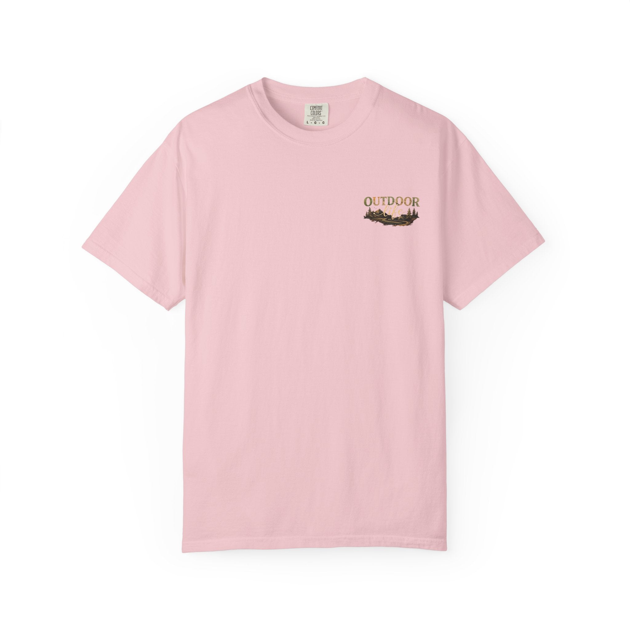 Backwoods & Bonfires T-Shirt — Outdoor Campfire Graphic Tee