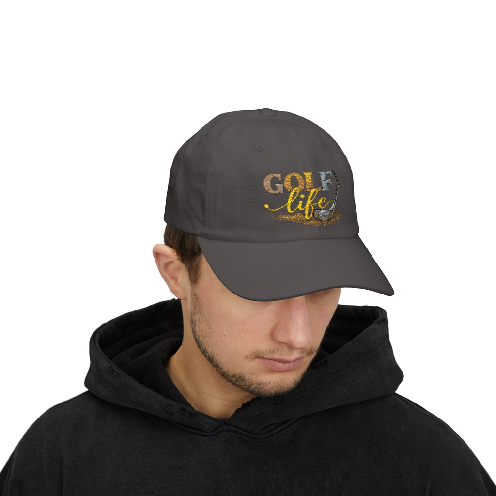 Golf Life Dad Cap — Embroidered Golf Club & Ball Hat